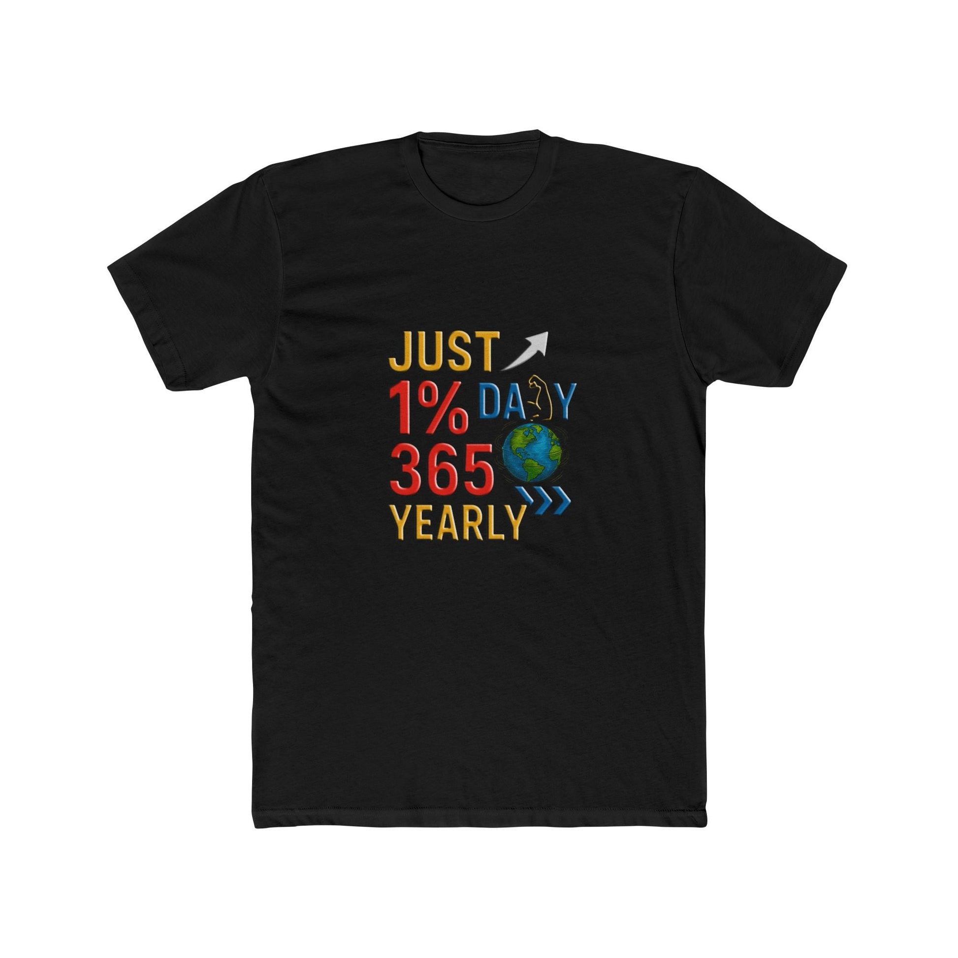 Unisex Jersey Short Sleeve T-shirt - Just 1% Daily 365 Yearly