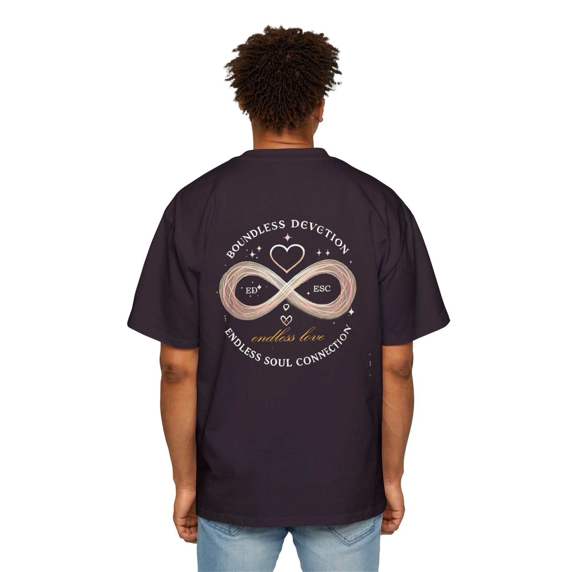 Men Heavy Oversized T-shirt -Endless Love 100% Cotton Comfort