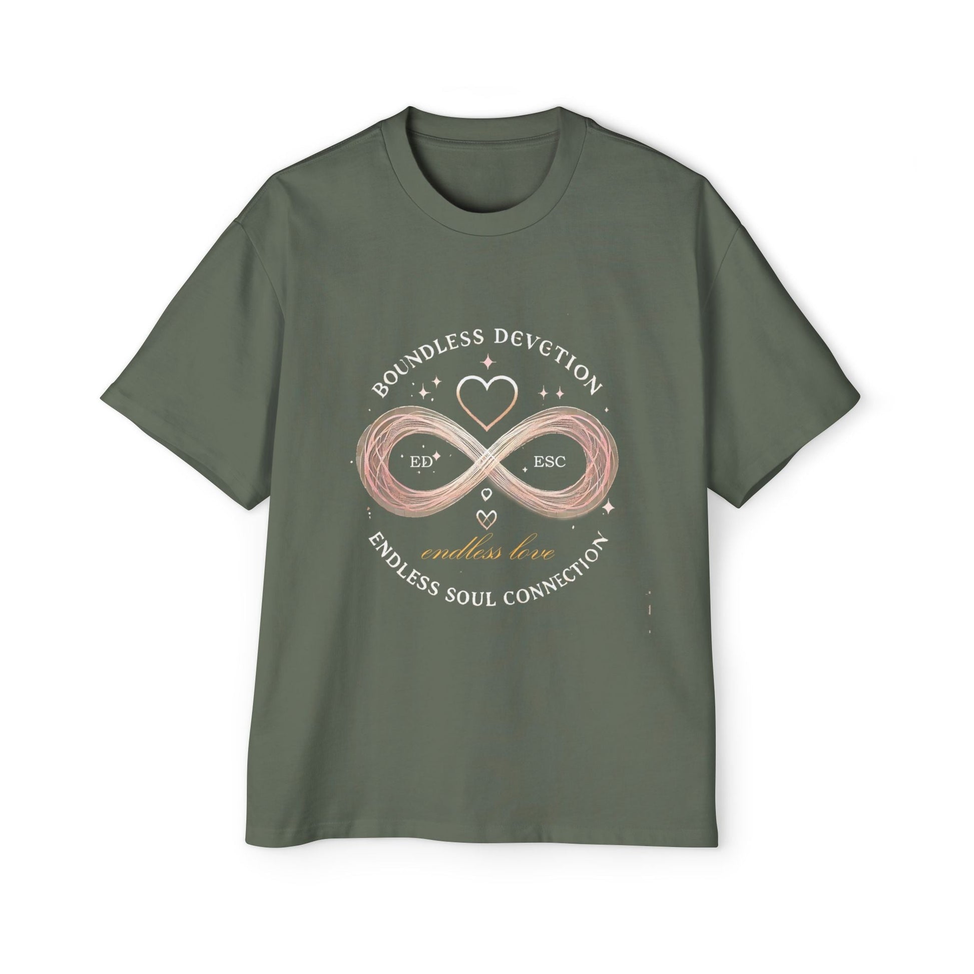 Men Heavy Oversized T-shirt -Endless Love 100% Cotton Comfort