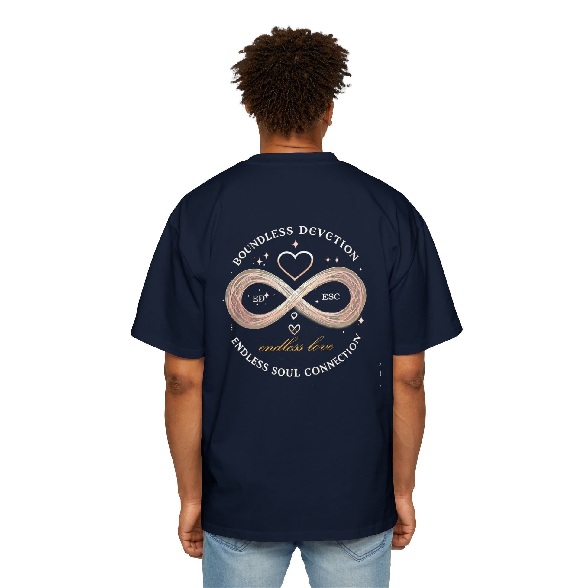 Men Heavy Oversized T-shirt -Endless Love 100% Cotton Comfort