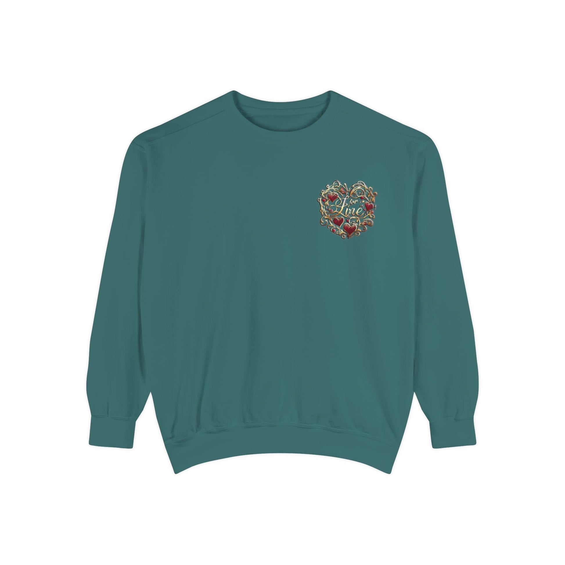 Unisex Garment-Dyed Sweatshirt - Love For Me Premium Comfort