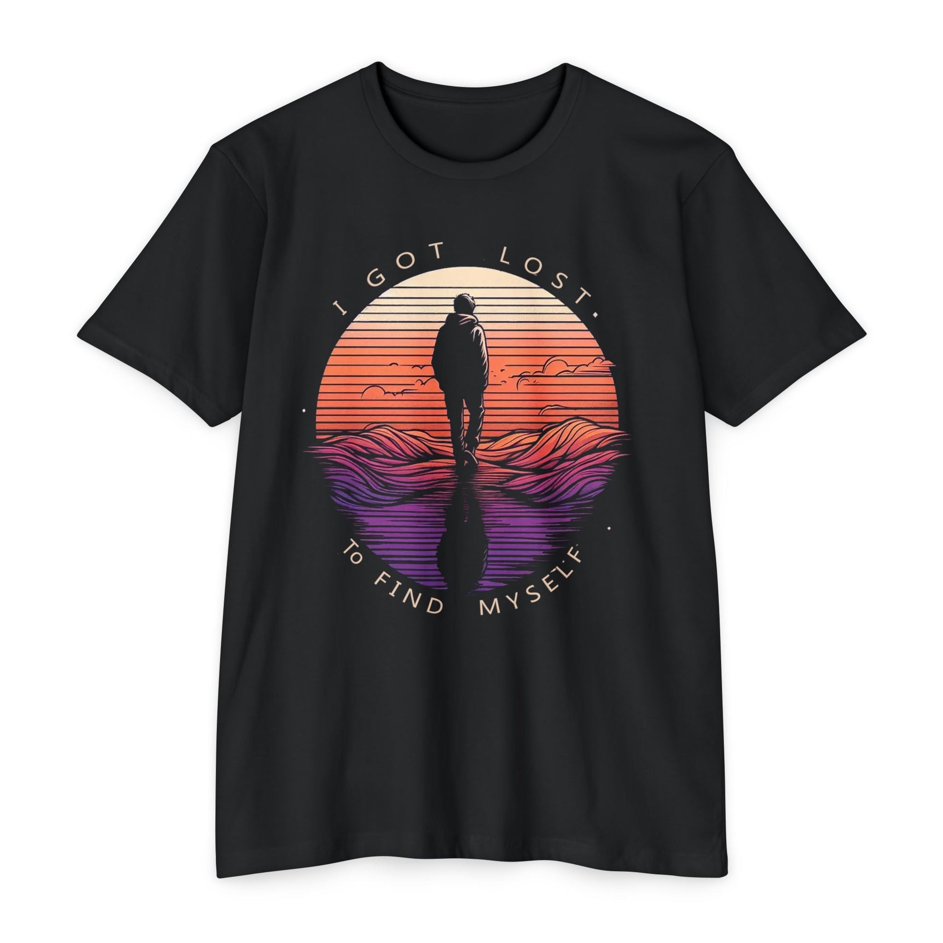 Unisex T-Shirt Lost to Find - Stylish Casual Inspirational Quote Shirt