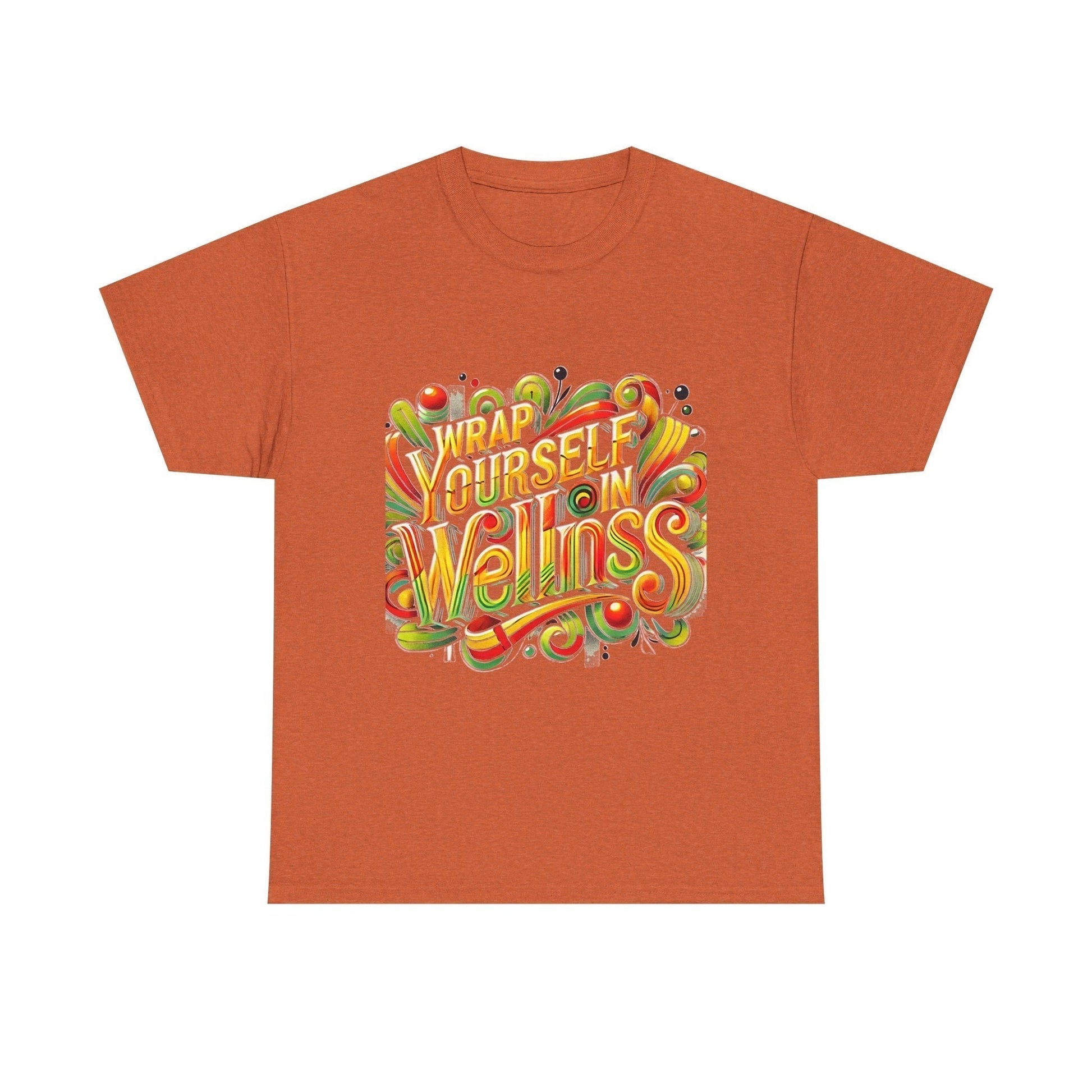 Unisex Heavy Cotton T-shirt - Wrap Yourself In Wellness for Everyday