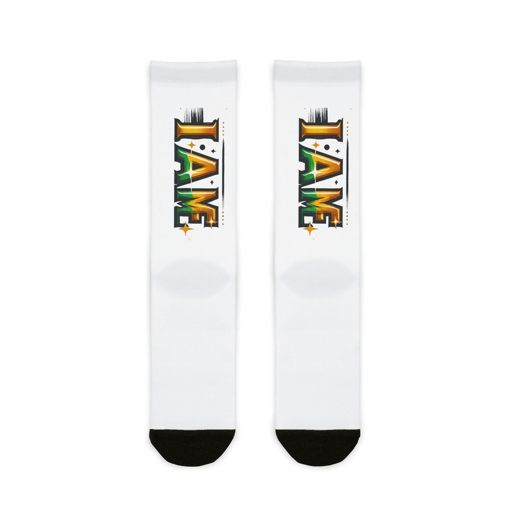 Sublimation Crew Socks - 'Say Who You Are' Bold & Comfortable