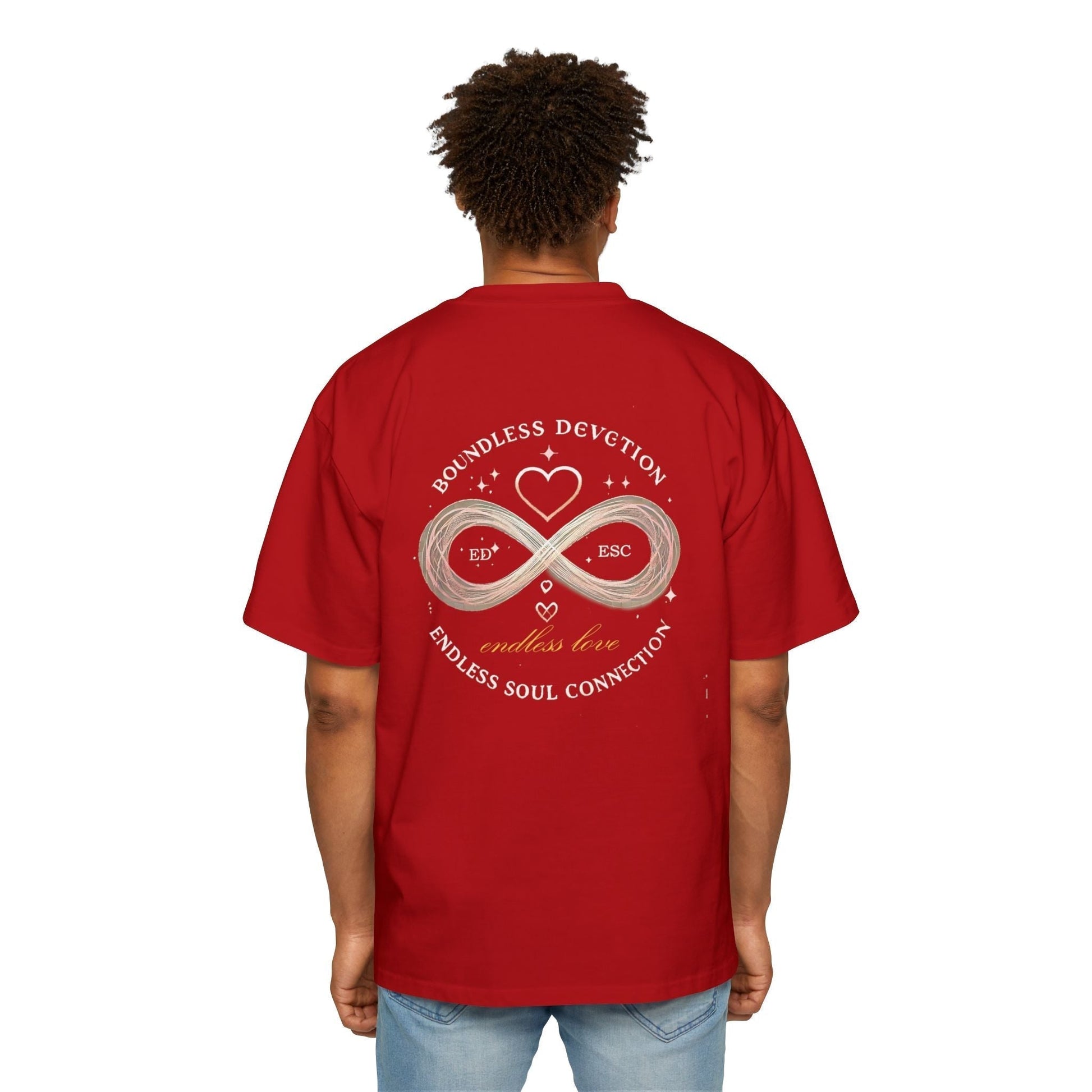 Men Heavy Oversized T-shirt -Endless Love 100% Cotton Comfort