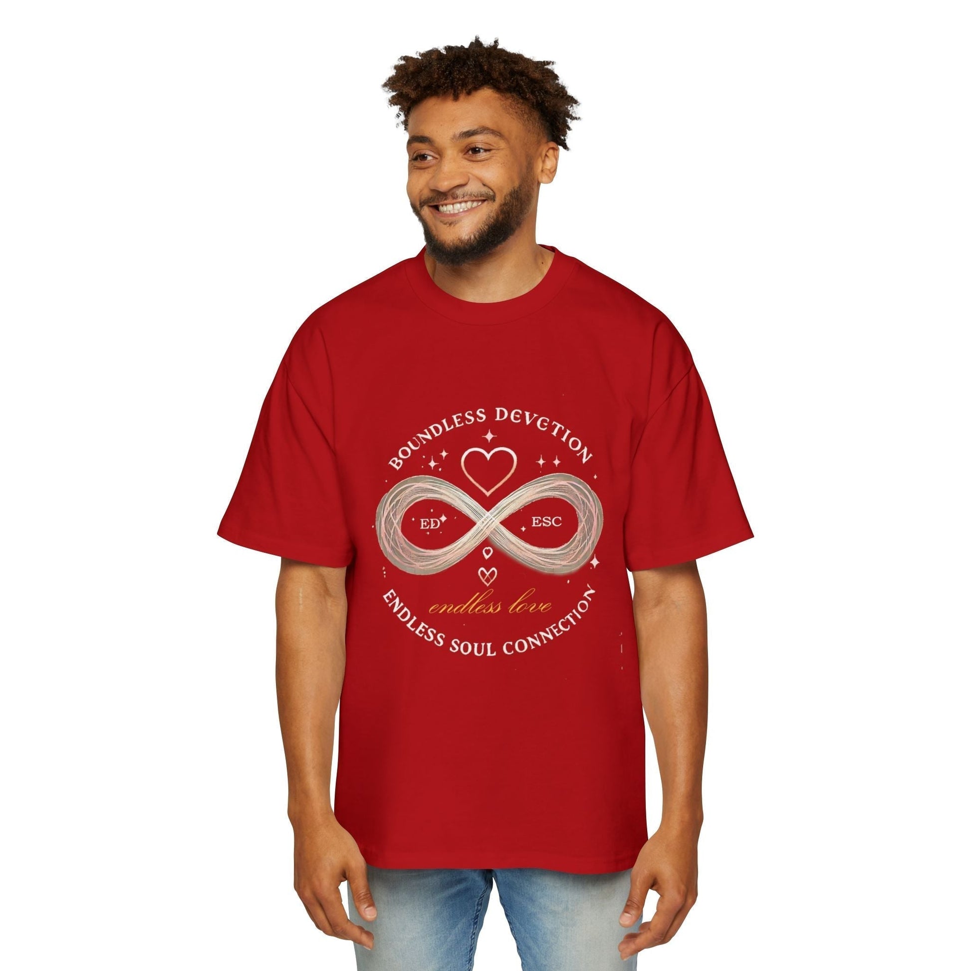 Men Heavy Oversized T-shirt -Endless Love 100% Cotton Comfort