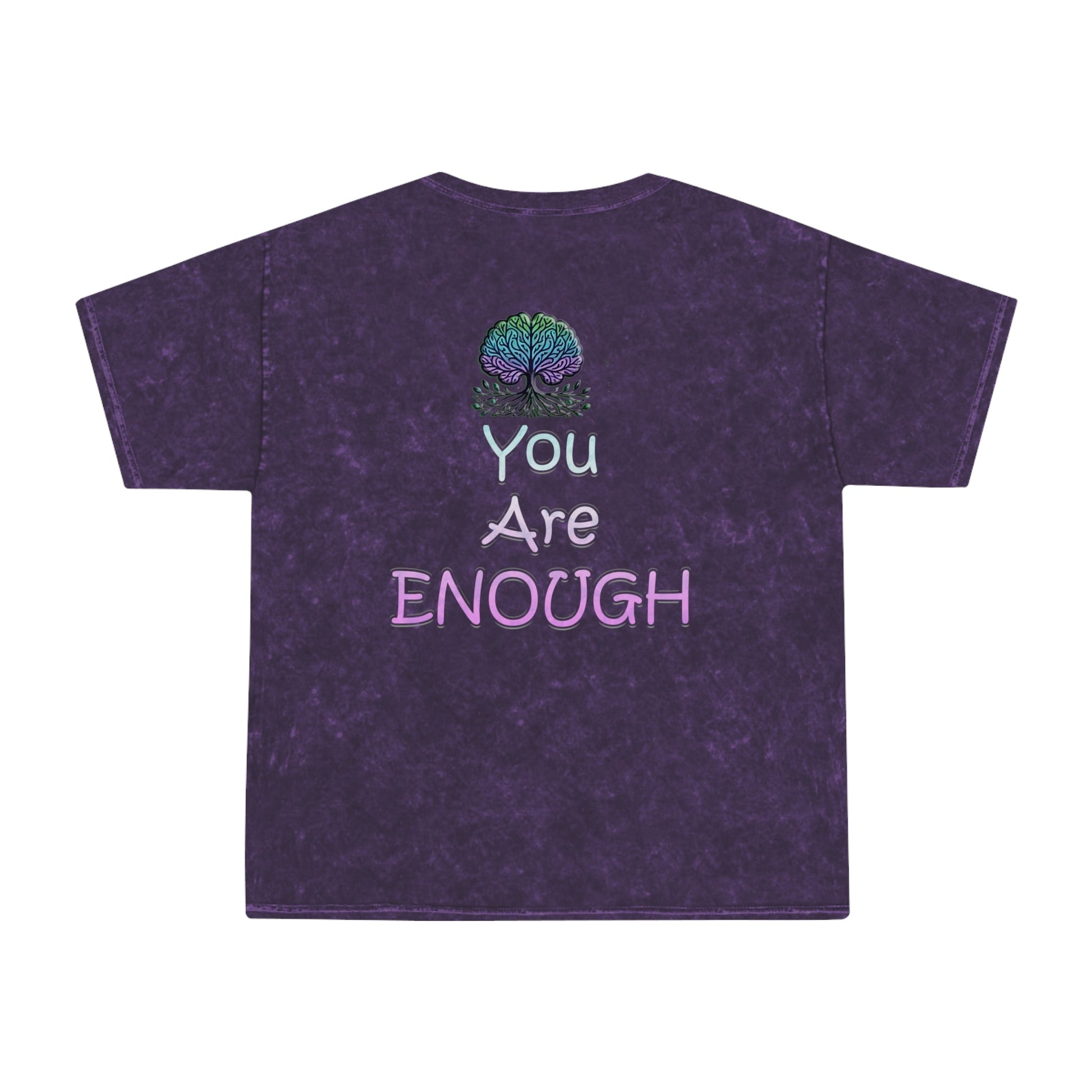 Unisex Mineral Wash T-Shirt - Inspiring Message - You Are Enough