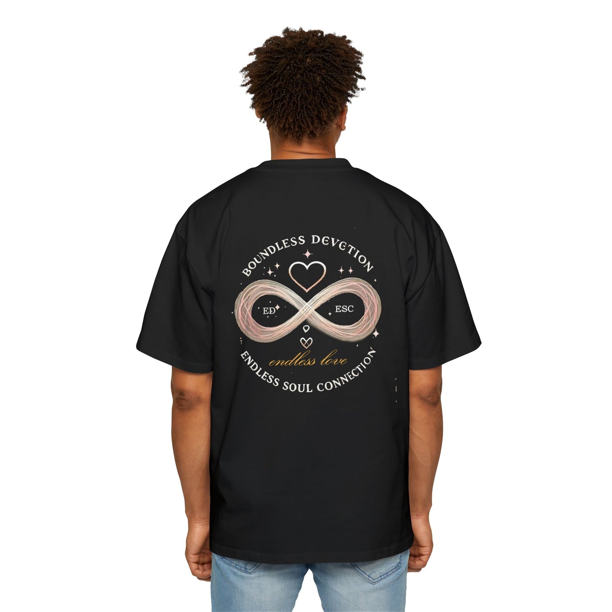 Men Heavy Oversized T-shirt -Endless Love 100% Cotton Comfort