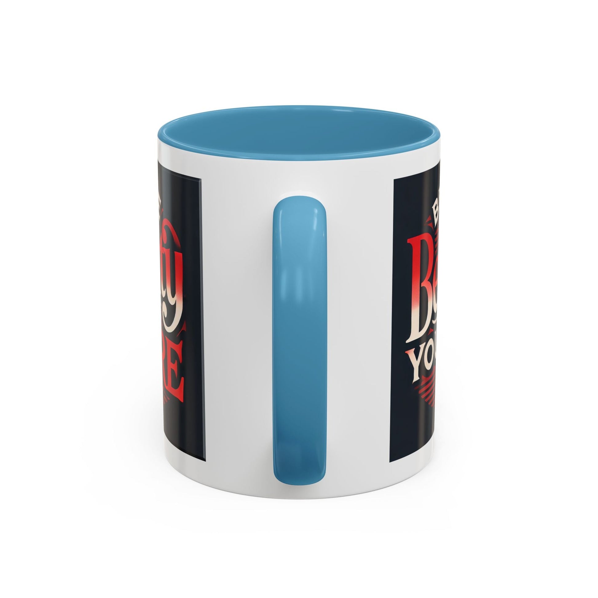 Accent Coffee Mug  - Be The Beauty You Are Stylish Ceramic Bold Color
