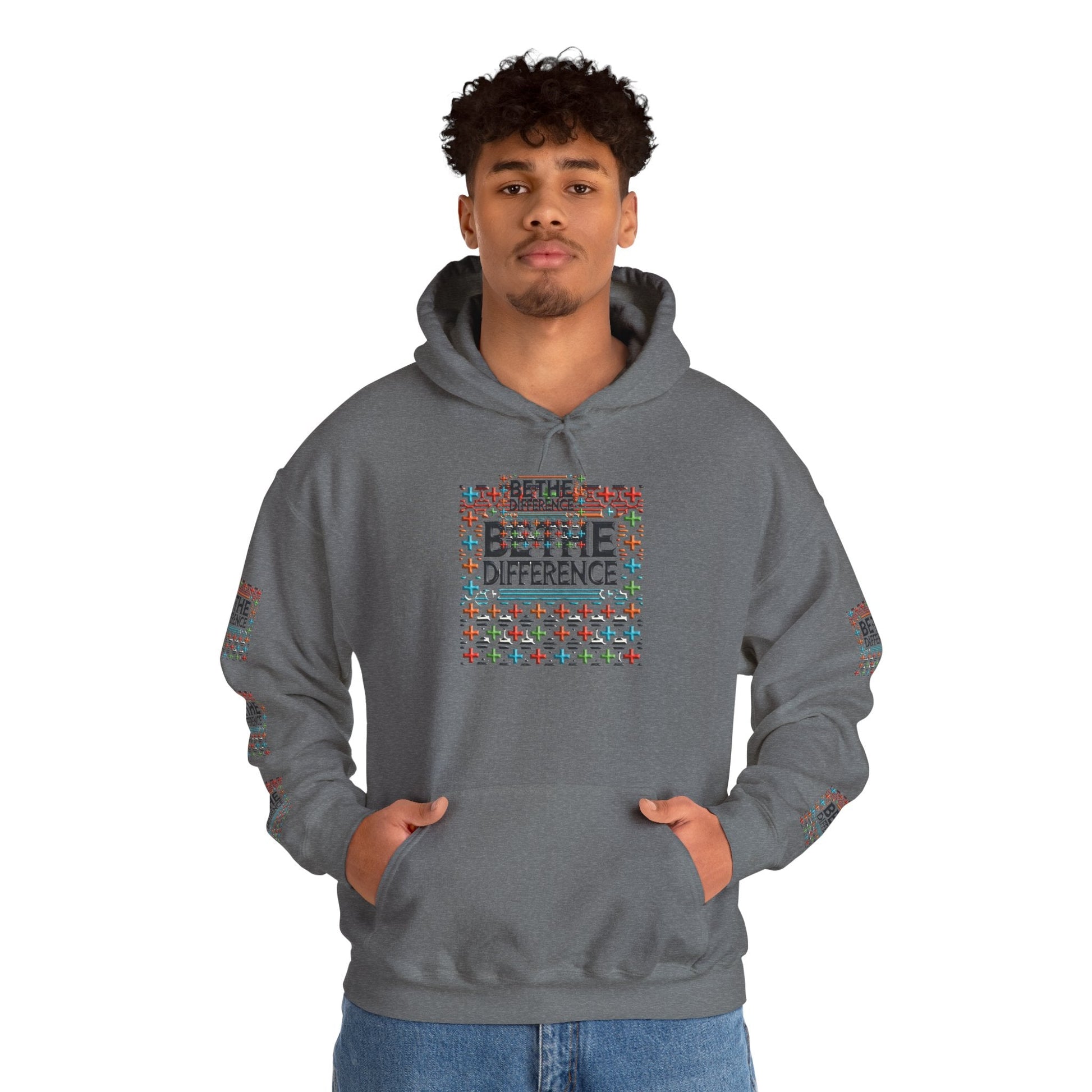 Heavy Blend - Hooded Sweatshirt Be The Difference Cozy, Soft, Stylish
