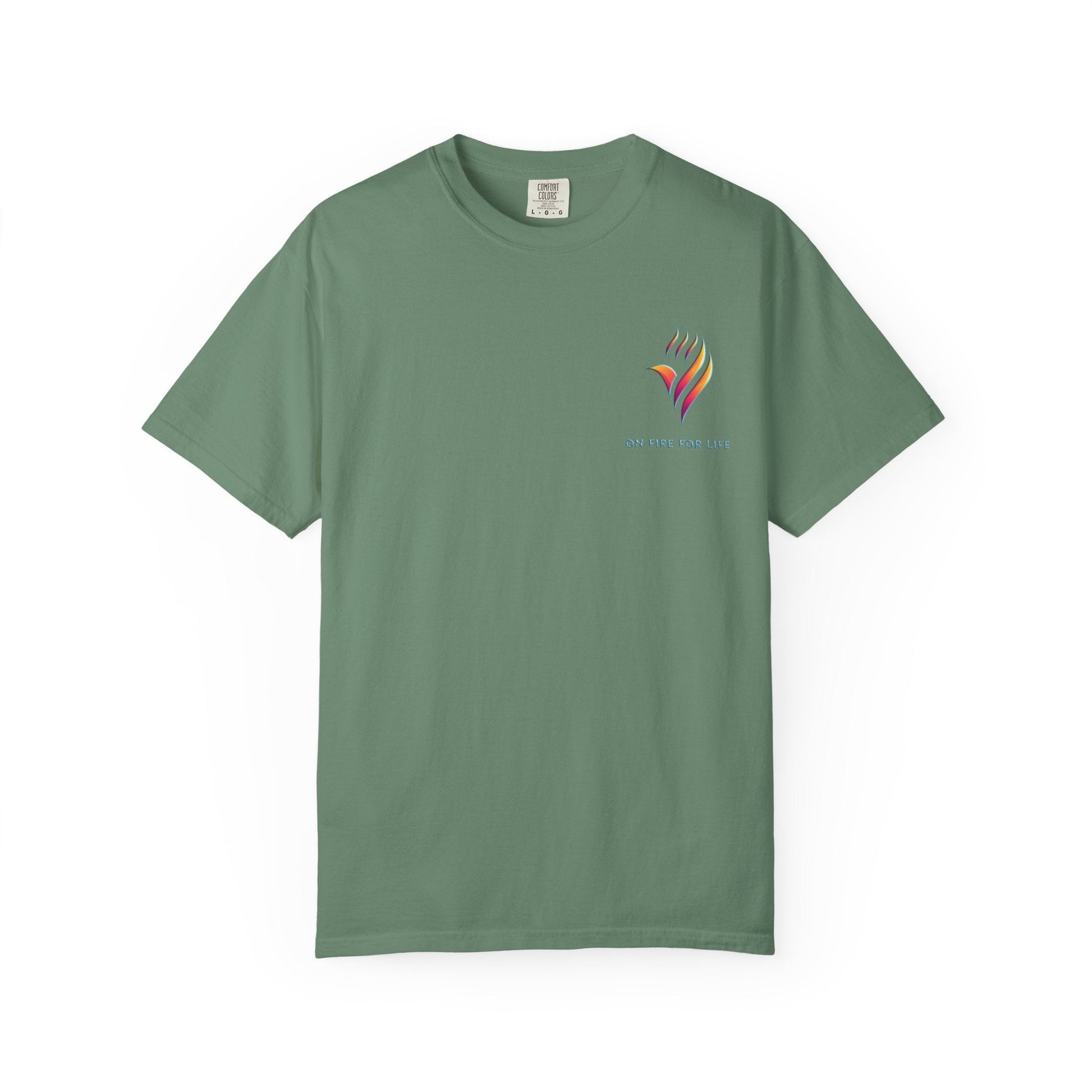 Unisex Garment-Dyed T-shirt - On Fire for Life Ethically Made