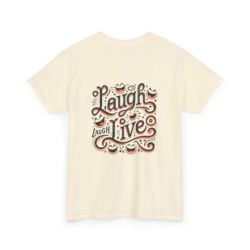Unisex Heavy Cotton T-shirt  - Laugh Live III Built for Everyday Style