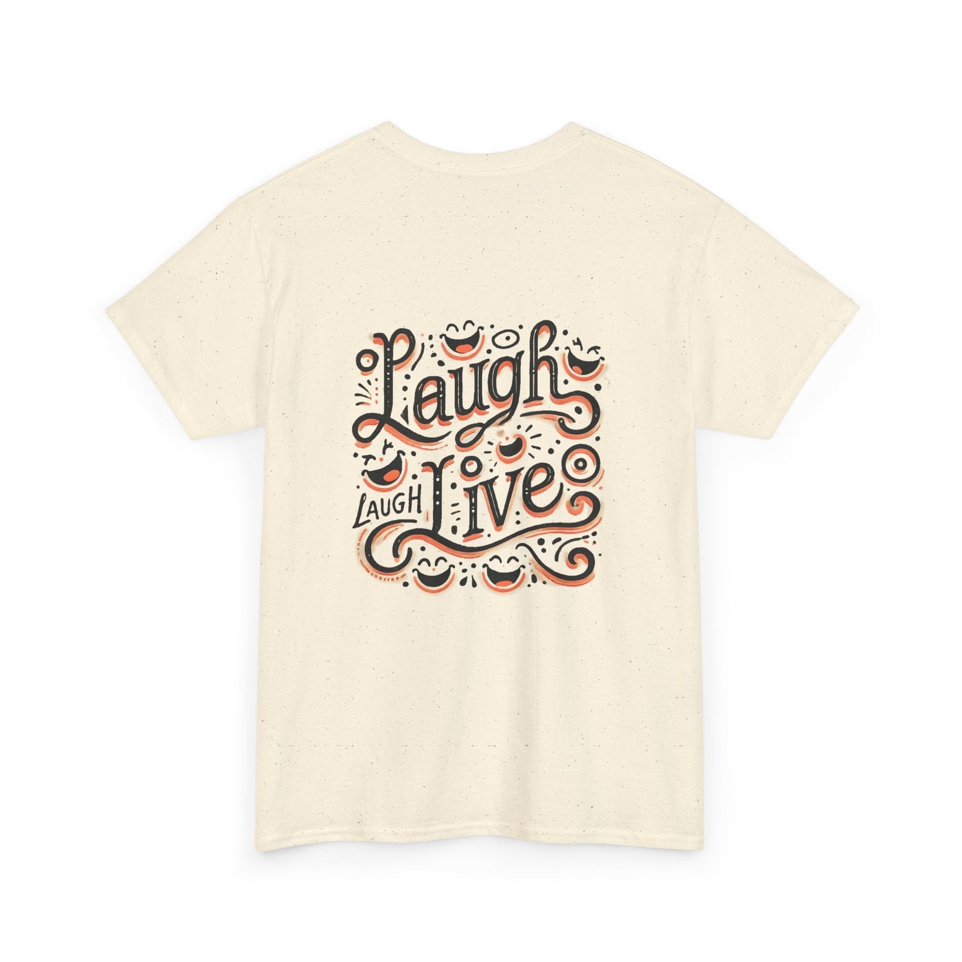 Unisex Heavy Cotton T-shirt  - Laugh Live III Built for Everyday Style