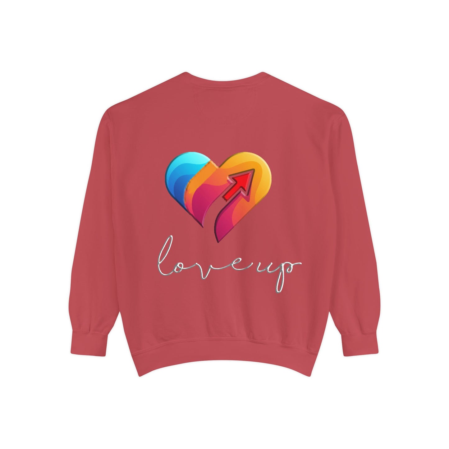 Unisex Garment-Dyed Sweatshirt " Love's Up"