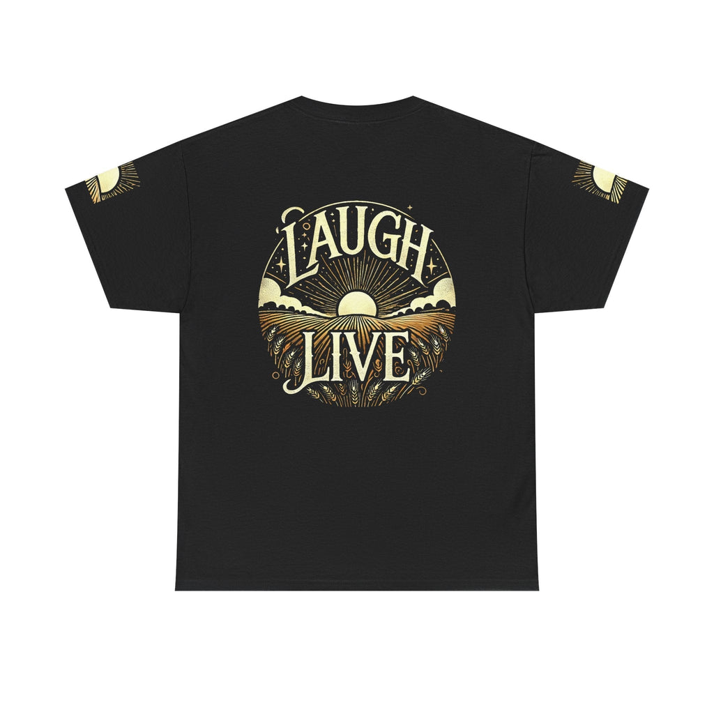 Unisex Heavy Cotton T-shirt - Laugh Live II  Built for Everyday Style