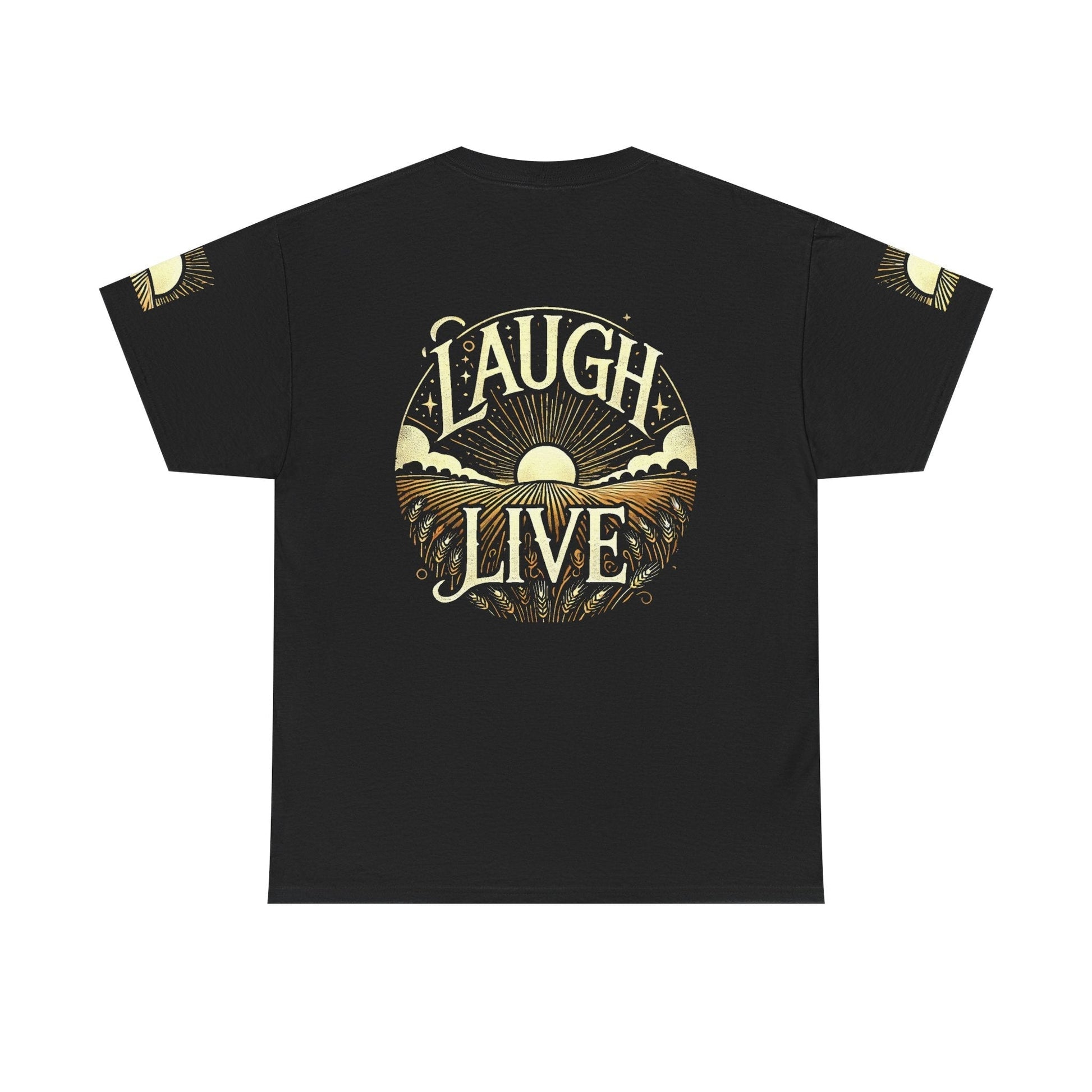 Unisex Heavy Cotton T-shirt - Laugh Live II  Built for Everyday Style