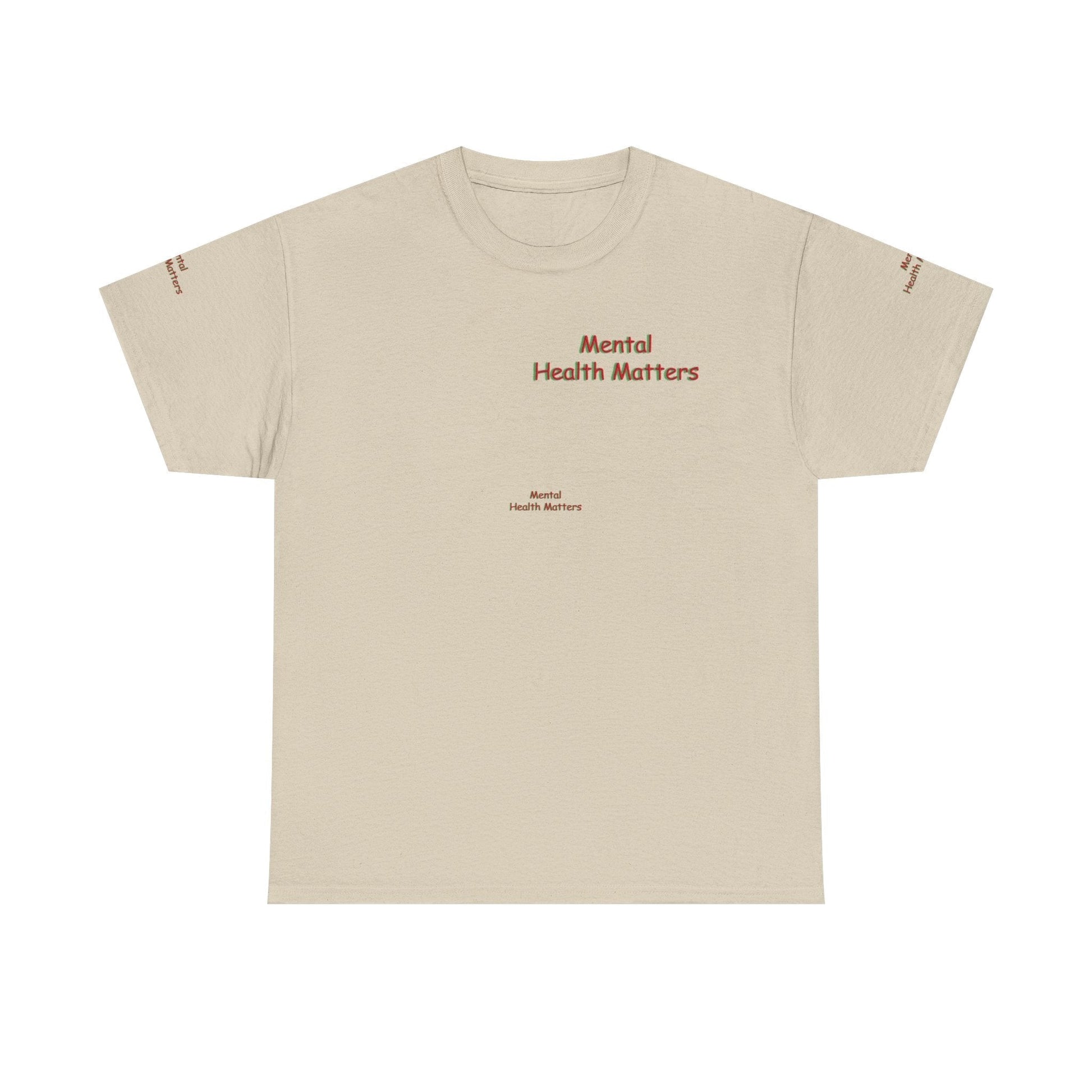Unisex Heavy Cotton T-shirt - Mental Health Matter Stay Focus
