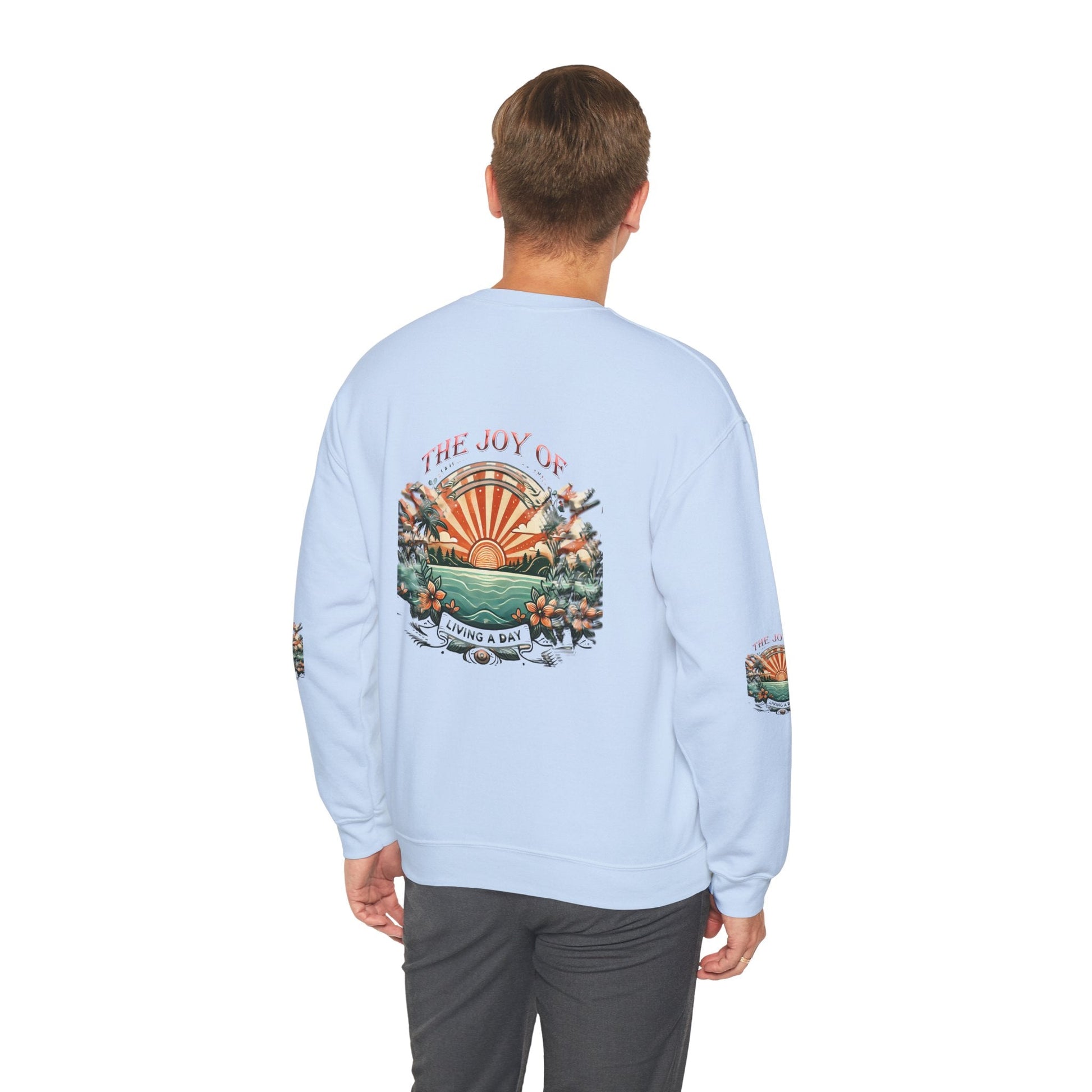 Unisex Heavy Blend - Crewneck Sweatshirt- The Joy Of Living a Day