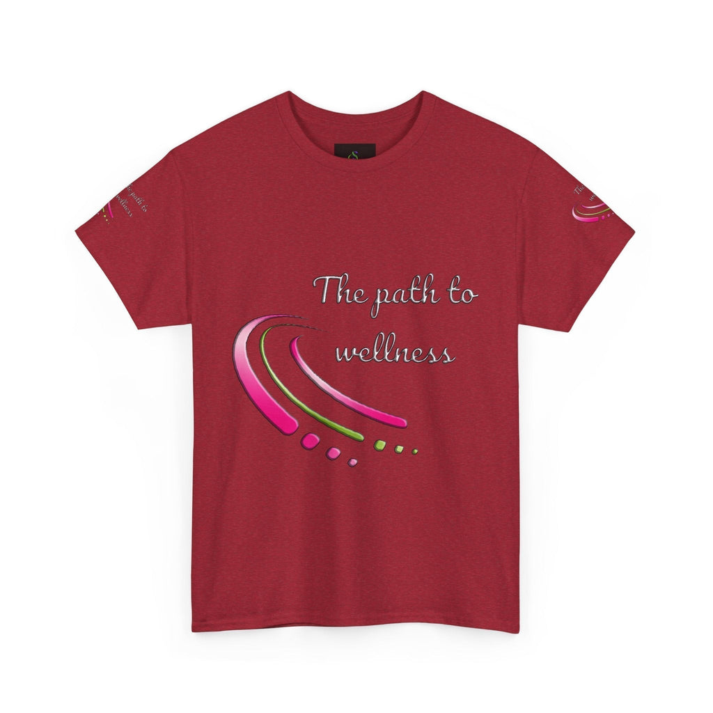 Unisex Welllness Heavy Cotton T-shirt - The Path To Wellness  Everyday