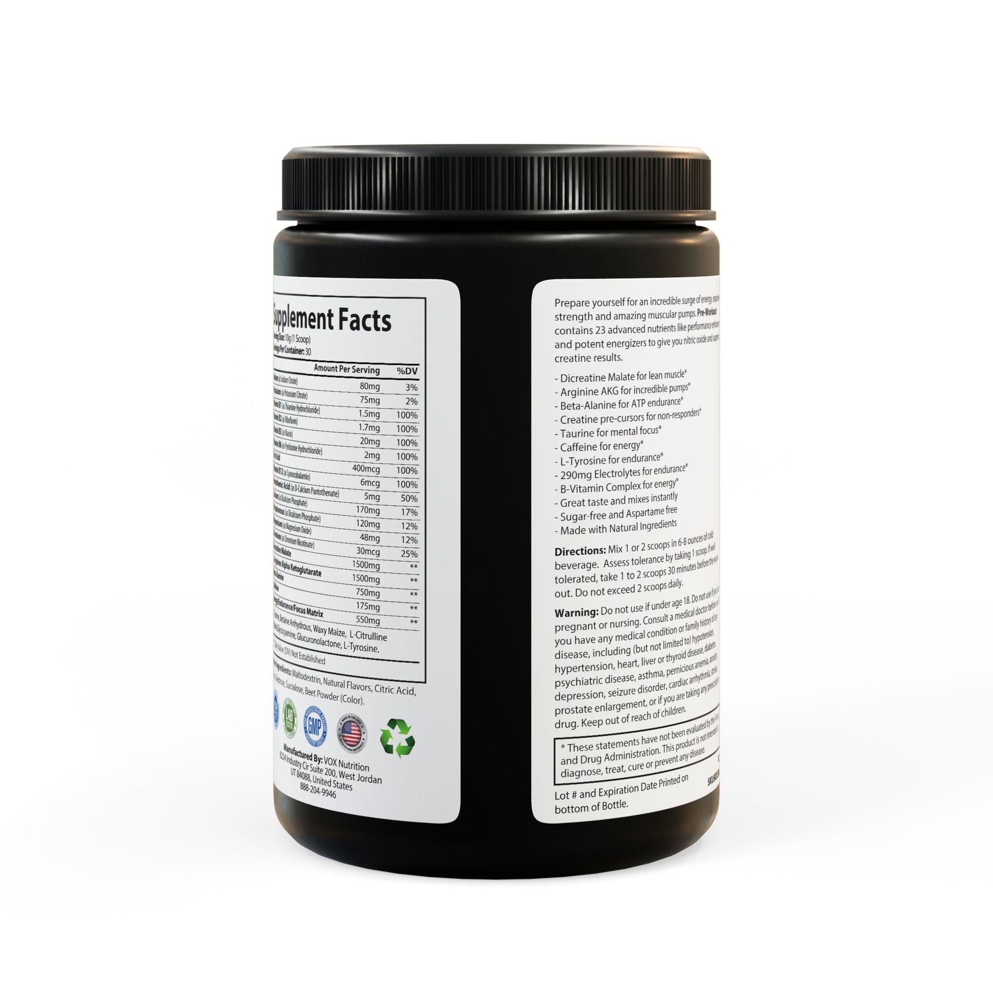 Pre-Workout Supplement for Energy, Endurance & Peak Performance