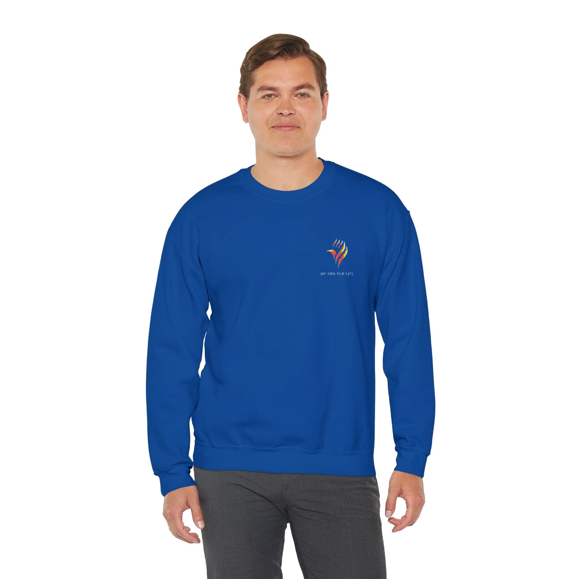 Unisex Heavy Blend - Crewneck Sweatshirt - On Fire For Life