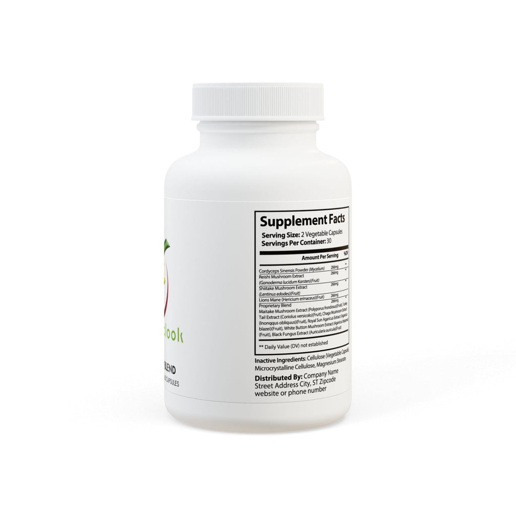 Mushroom Blend Supplement for Brain Health & Energy Support