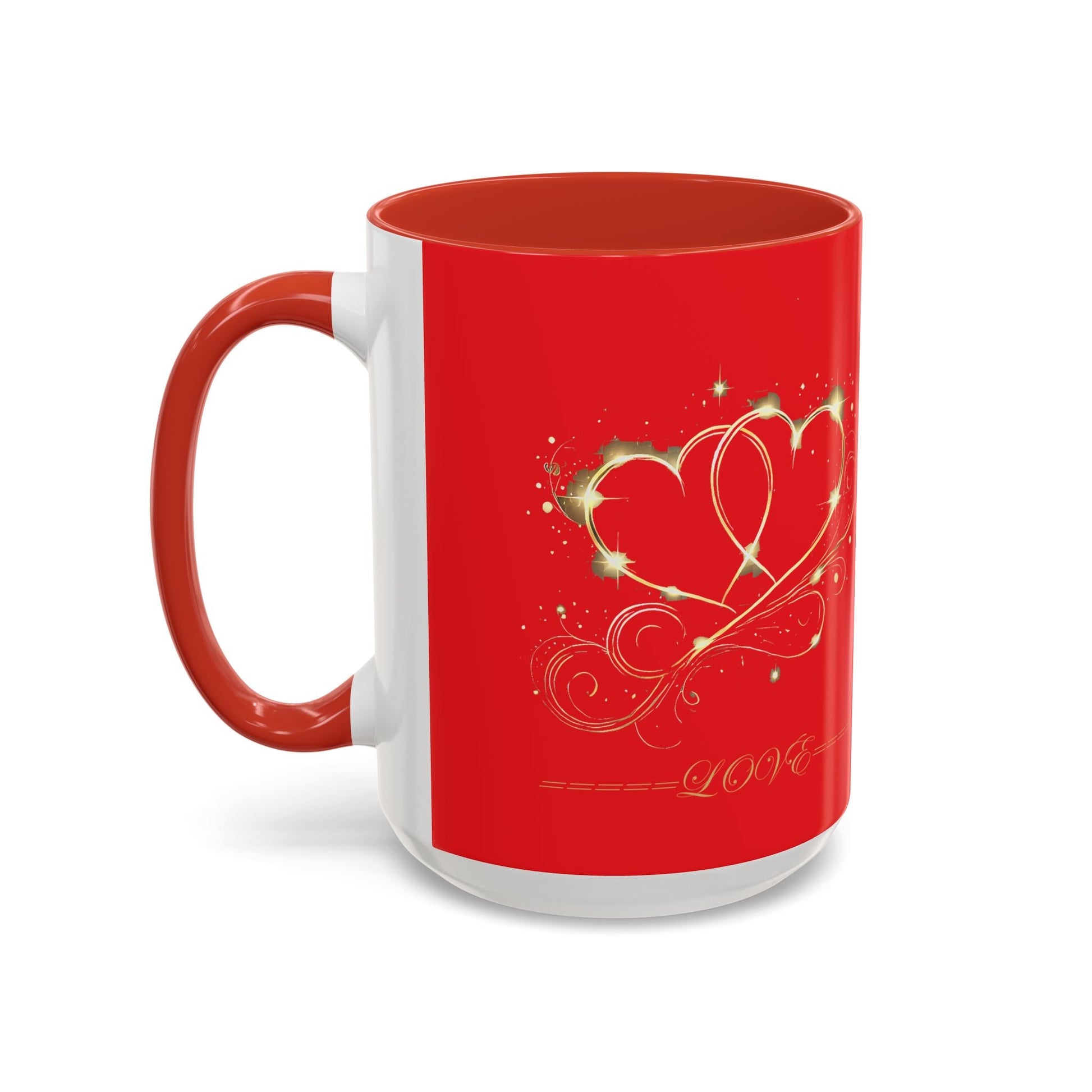 Accent Coffee Mug - (11, 15oz) Valentine Mug Special Bold Color