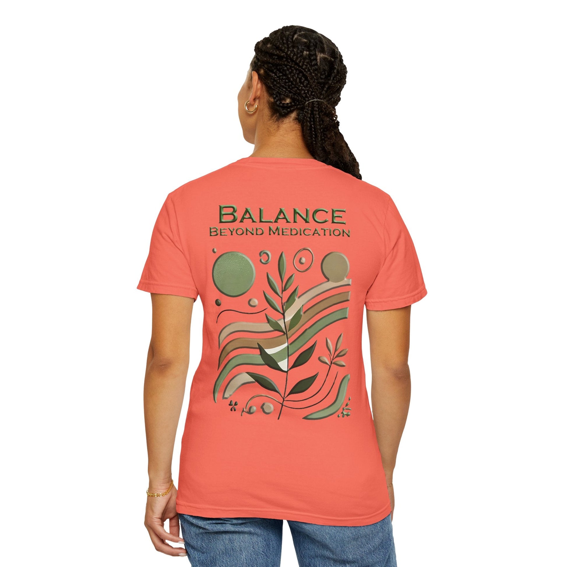 Unisex Garment-Dyed t-shirt Balance Beyond Medication - Nature Tee