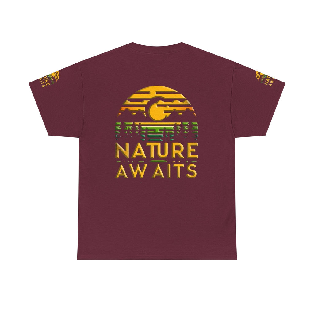 Unisex Heavy Cotton t-shirt nature Awaits t-shirt for Durability