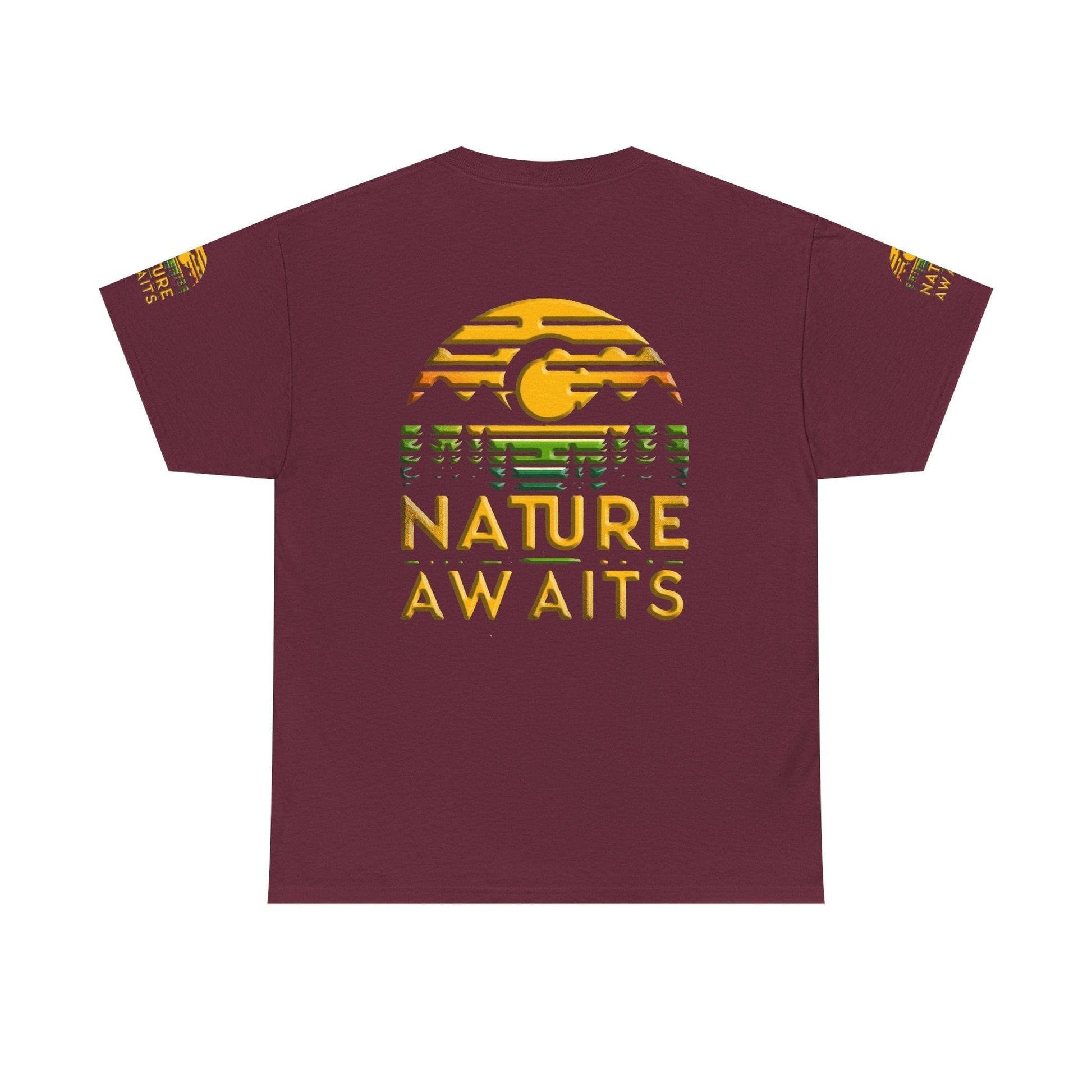 Unisex Heavy Cotton t-shirt nature Awaits t-shirt for Durability