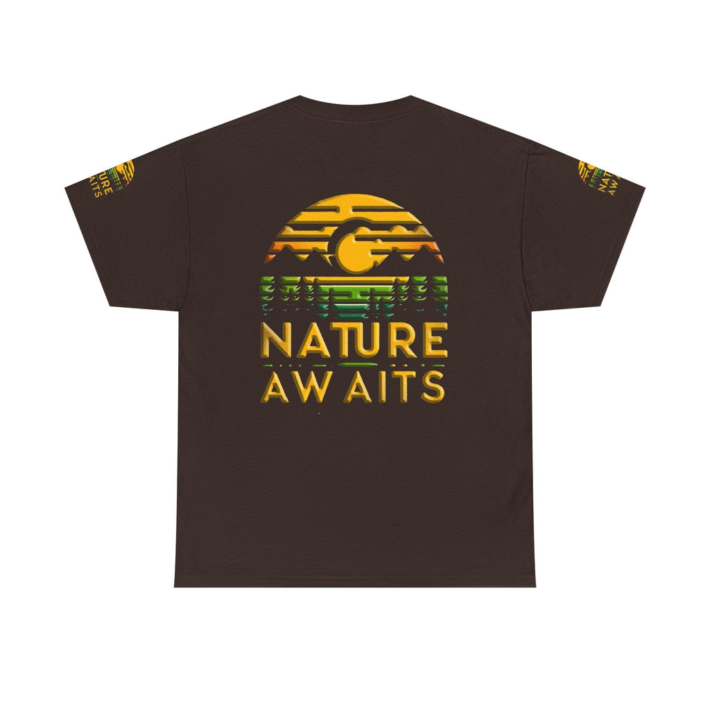 Unisex Heavy Cotton t-shirt nature Awaits t-shirt for Durability