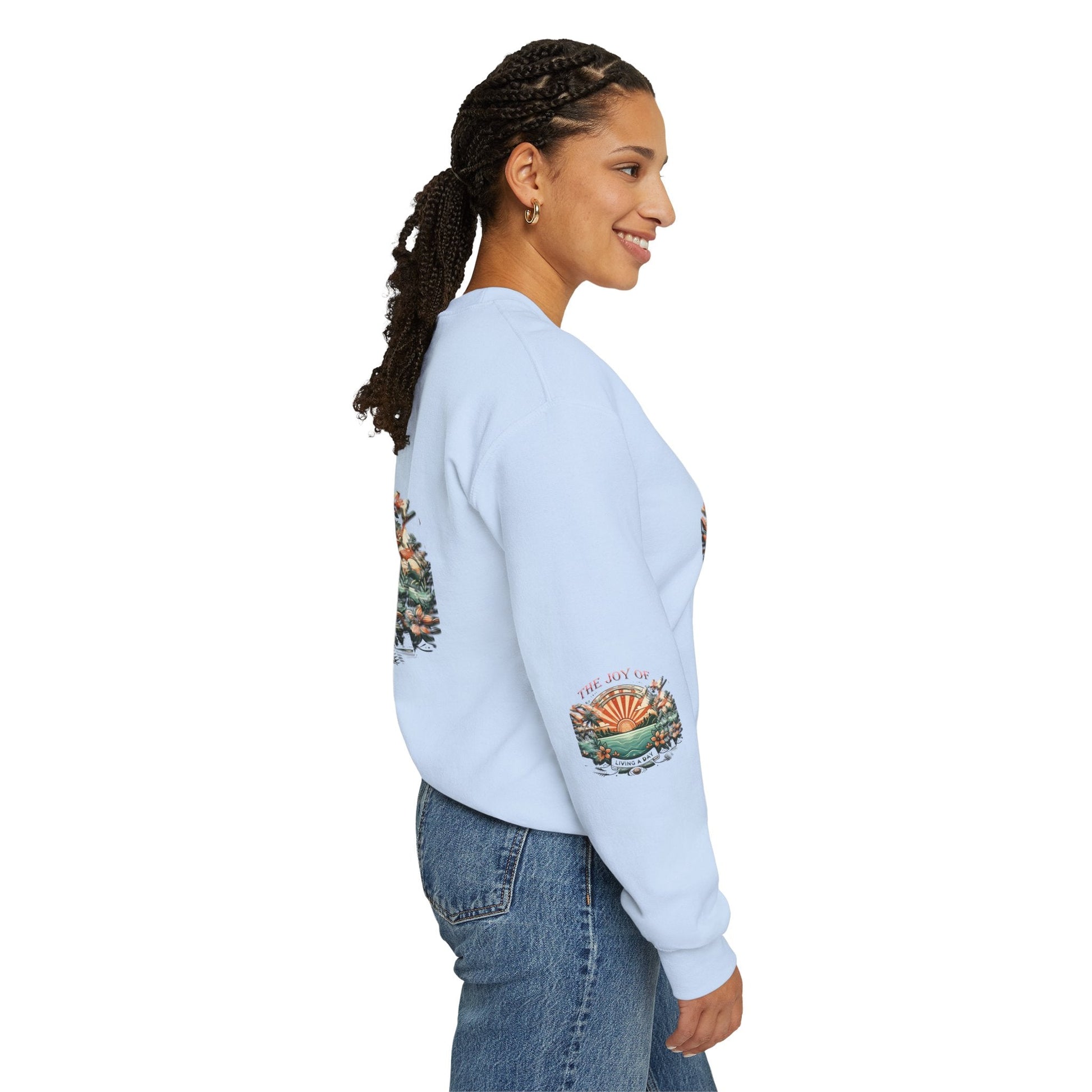 Unisex Heavy Blend - Crewneck Sweatshirt- The Joy Of Living a Day