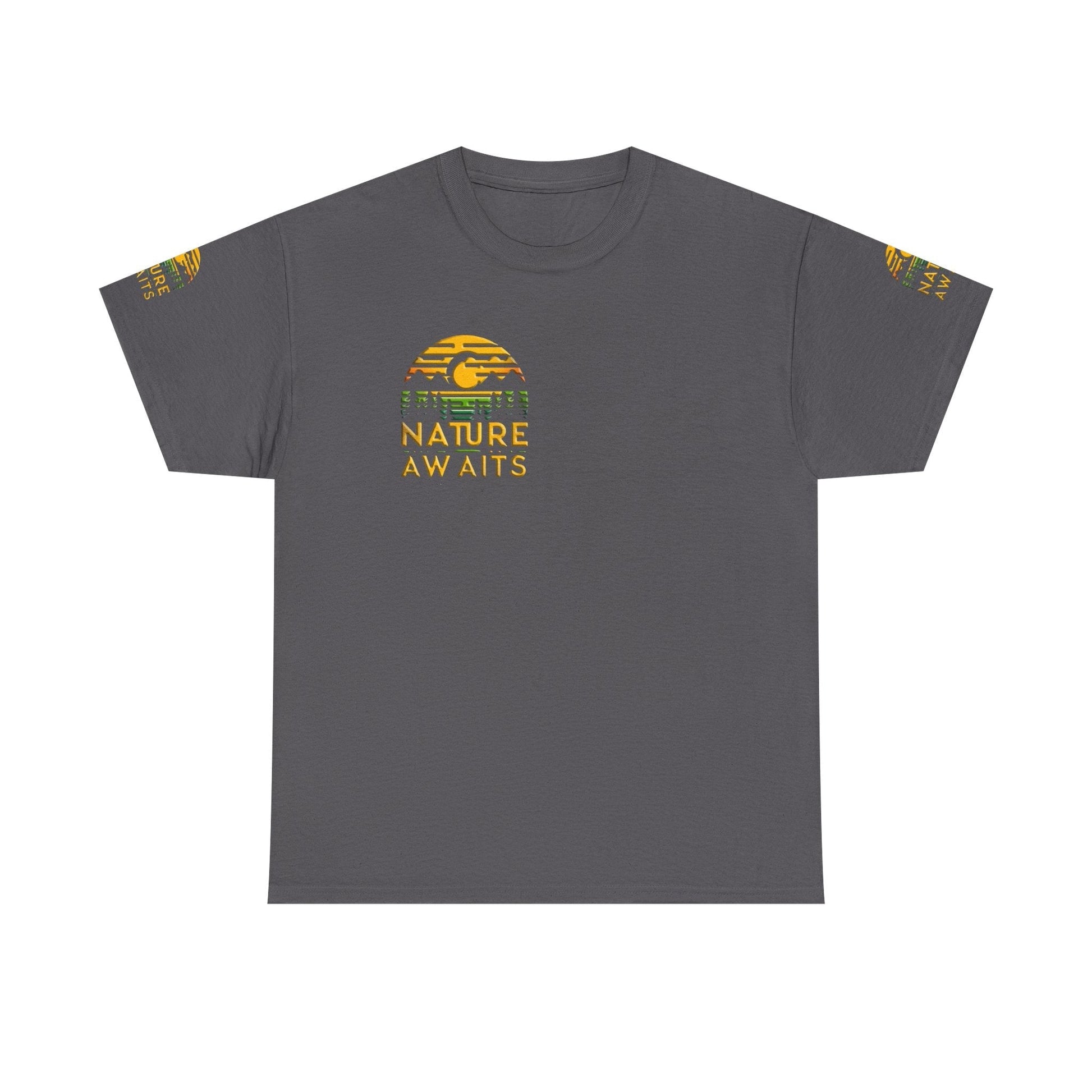 Unisex Heavy Cotton t-shirt nature Awaits t-shirt for Durability