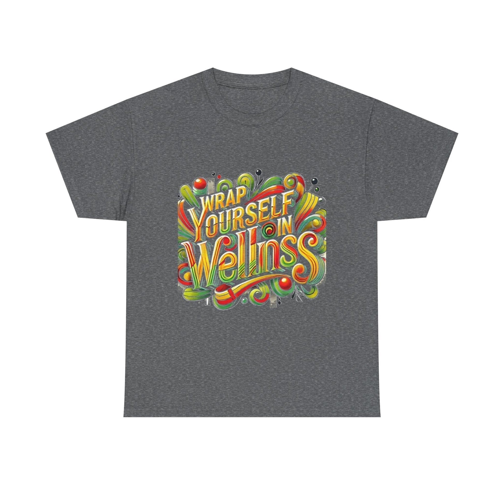 Unisex Heavy Cotton T-shirt - Wrap Yourself In Wellness for Everyday