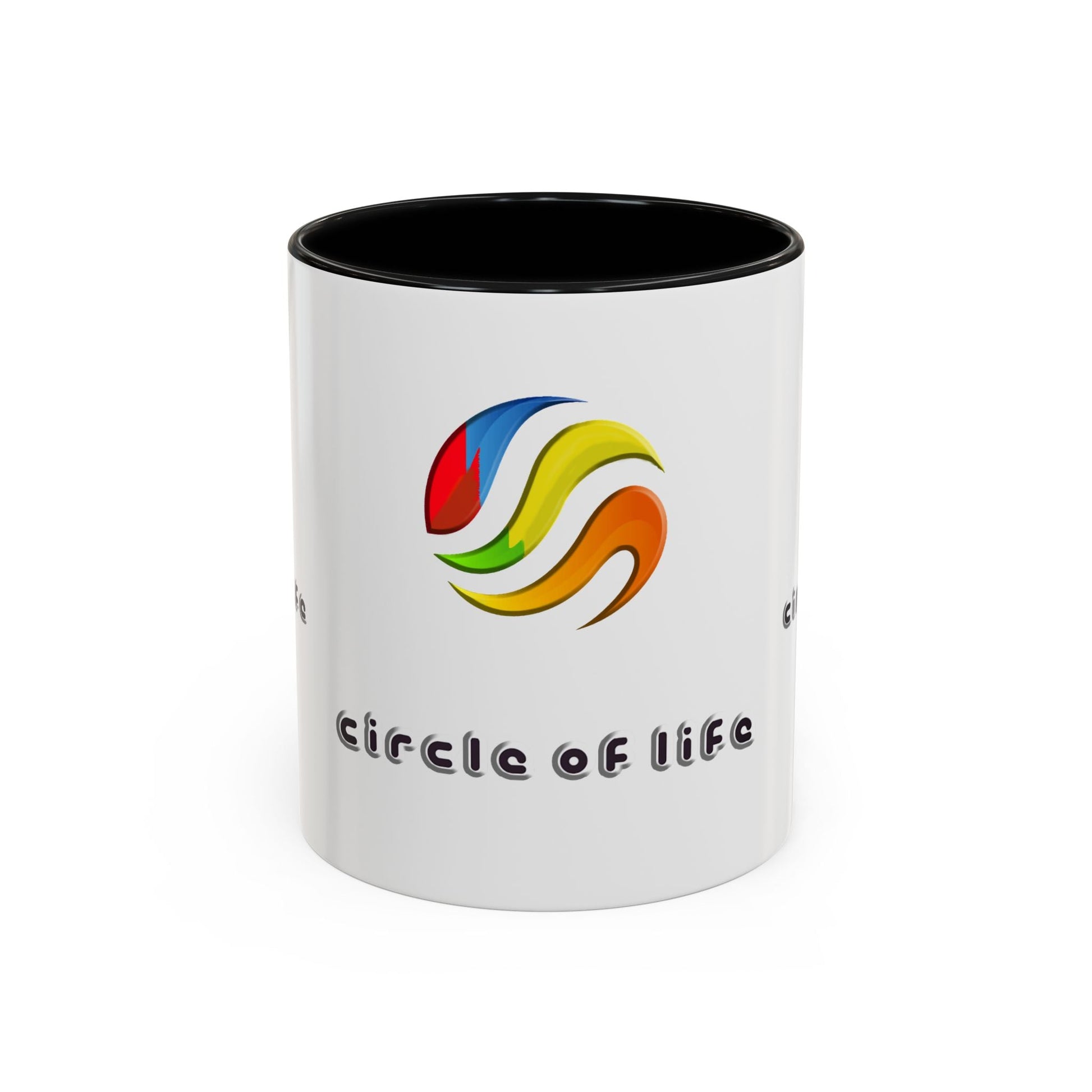 Accent Coffee Mug - (11, 15oz) Circle of Life Stylish Ceramic Mug