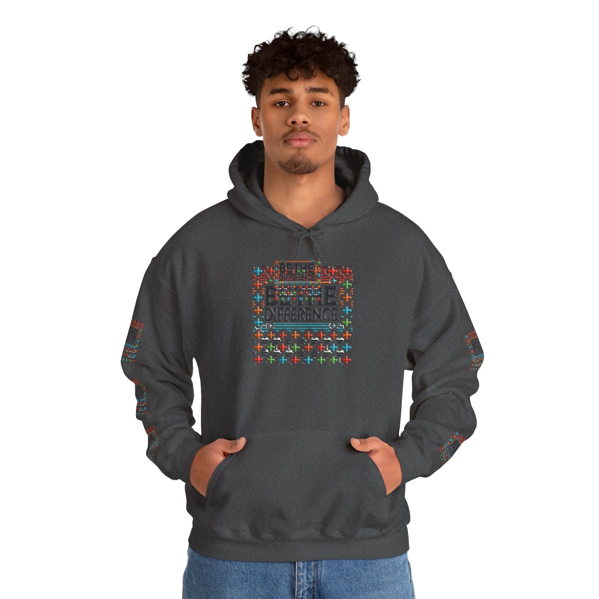 Heavy Blend - Hooded Sweatshirt Be The Difference Cozy, Soft, Stylish