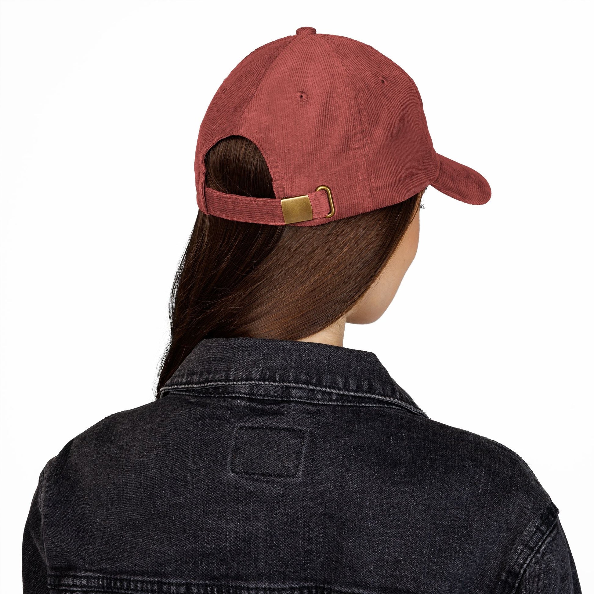 Vintage Corduroy Cap with I AM Embroidery | Trendy Bohemian Hat