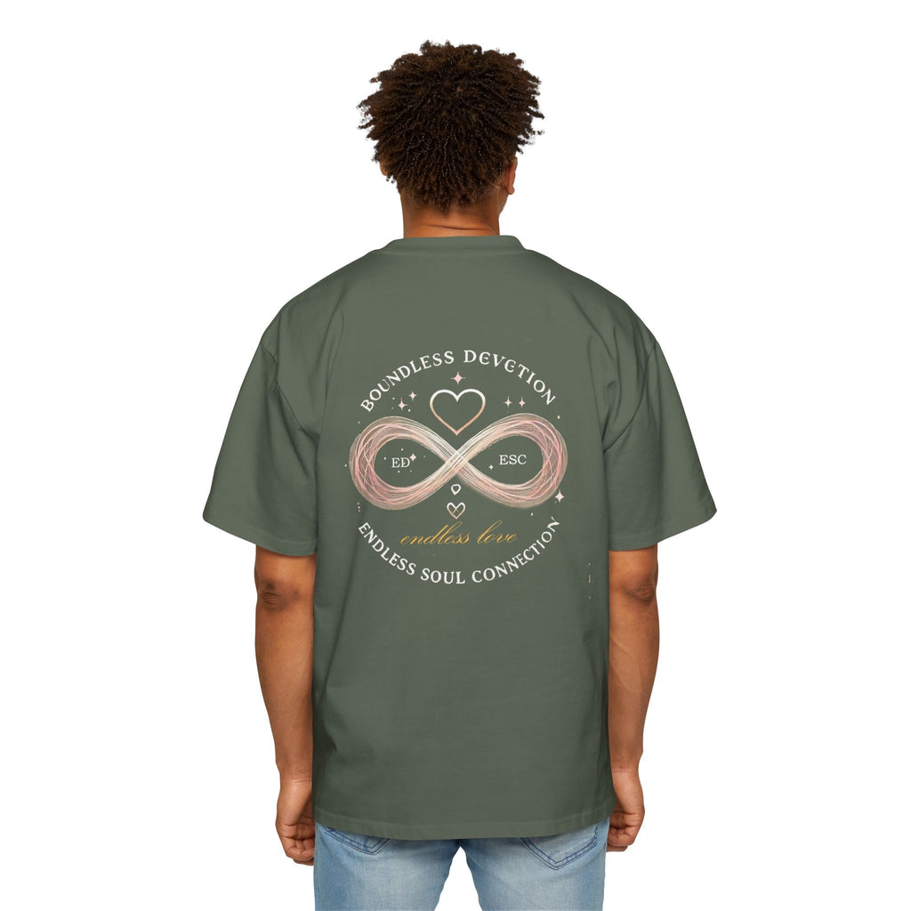 Men Heavy Oversized T-shirt -Endless Love  100% Cotton Comfort