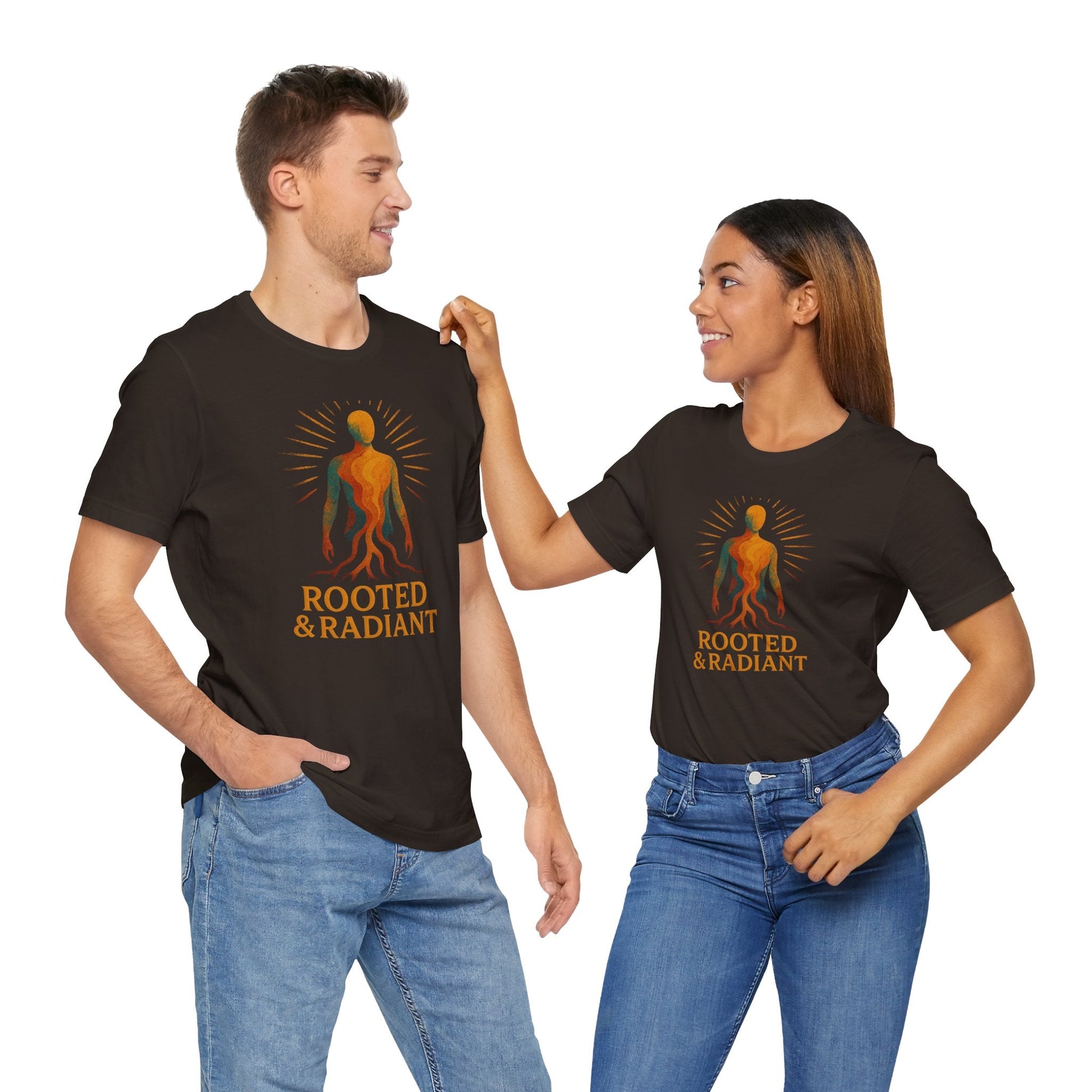 Rooted and Radiant T-shirt | Nature-Inspired Unisex Short Sleeve Tee