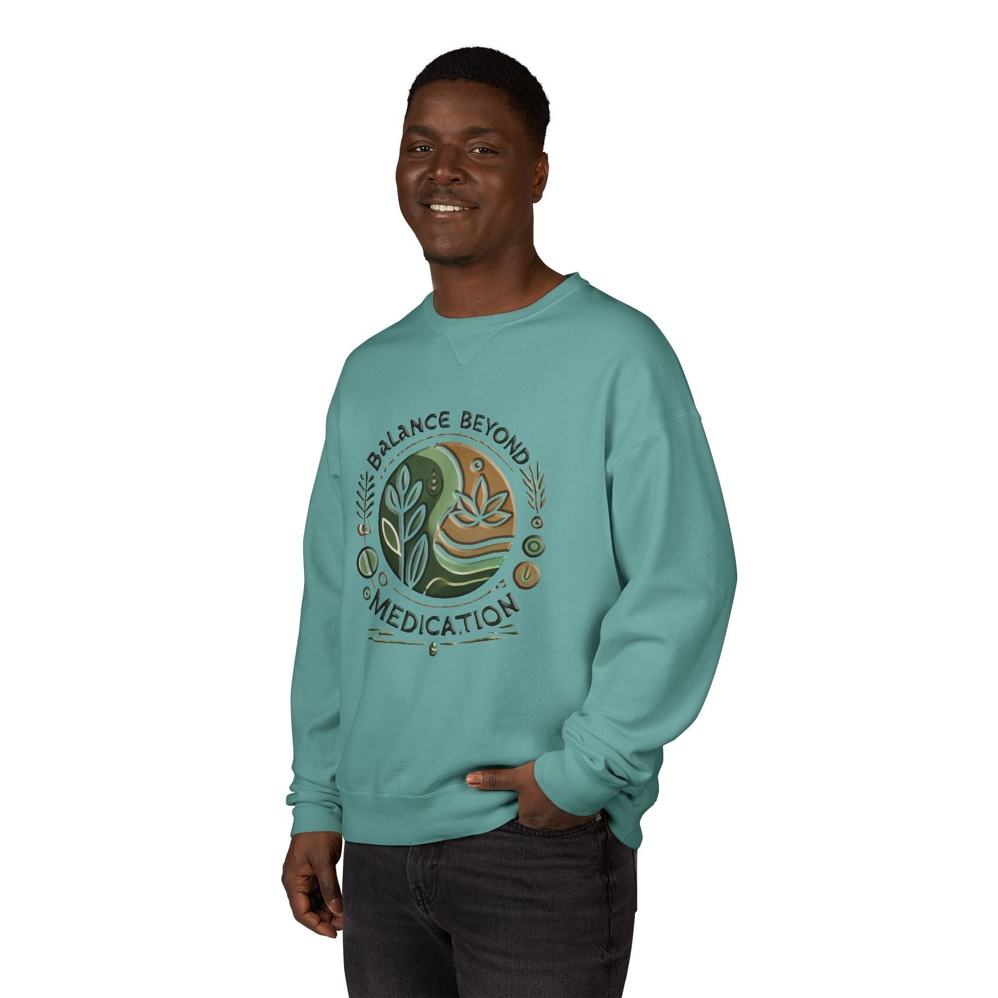 Unisex ComfortWash Garment Dyed - Crewneck Balance Beyond Medication