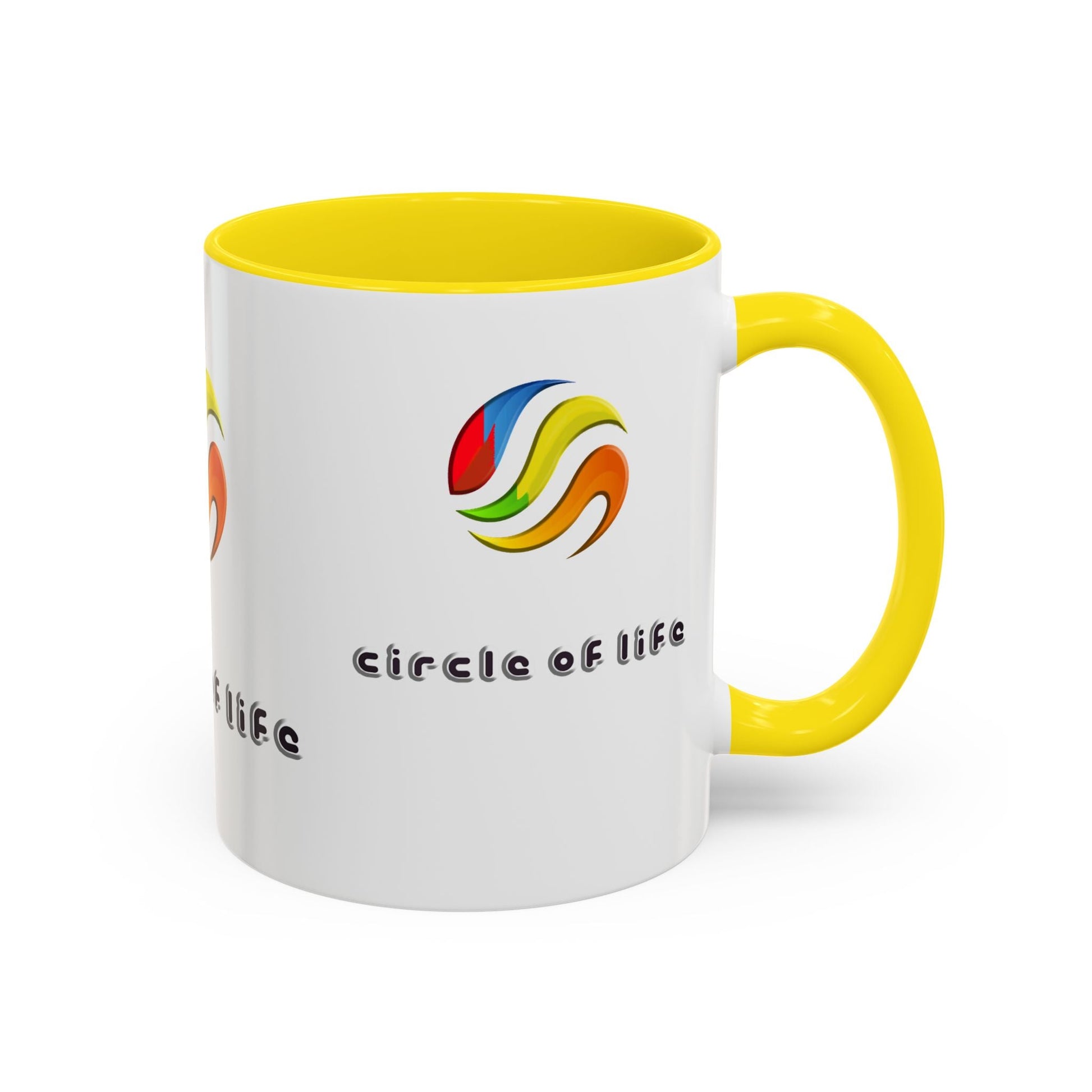 Accent Coffee Mug - (11, 15oz) Circle of Life Stylish Ceramic Mug