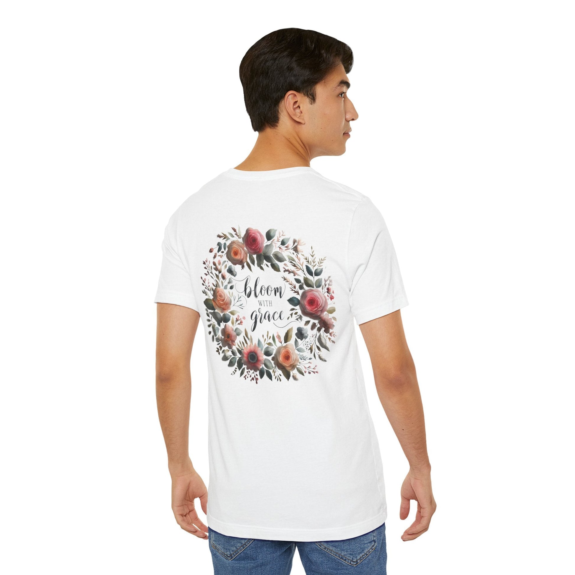 Bloom with Grace T-shirt - Unisex Short Sleeve Summer collection shirt