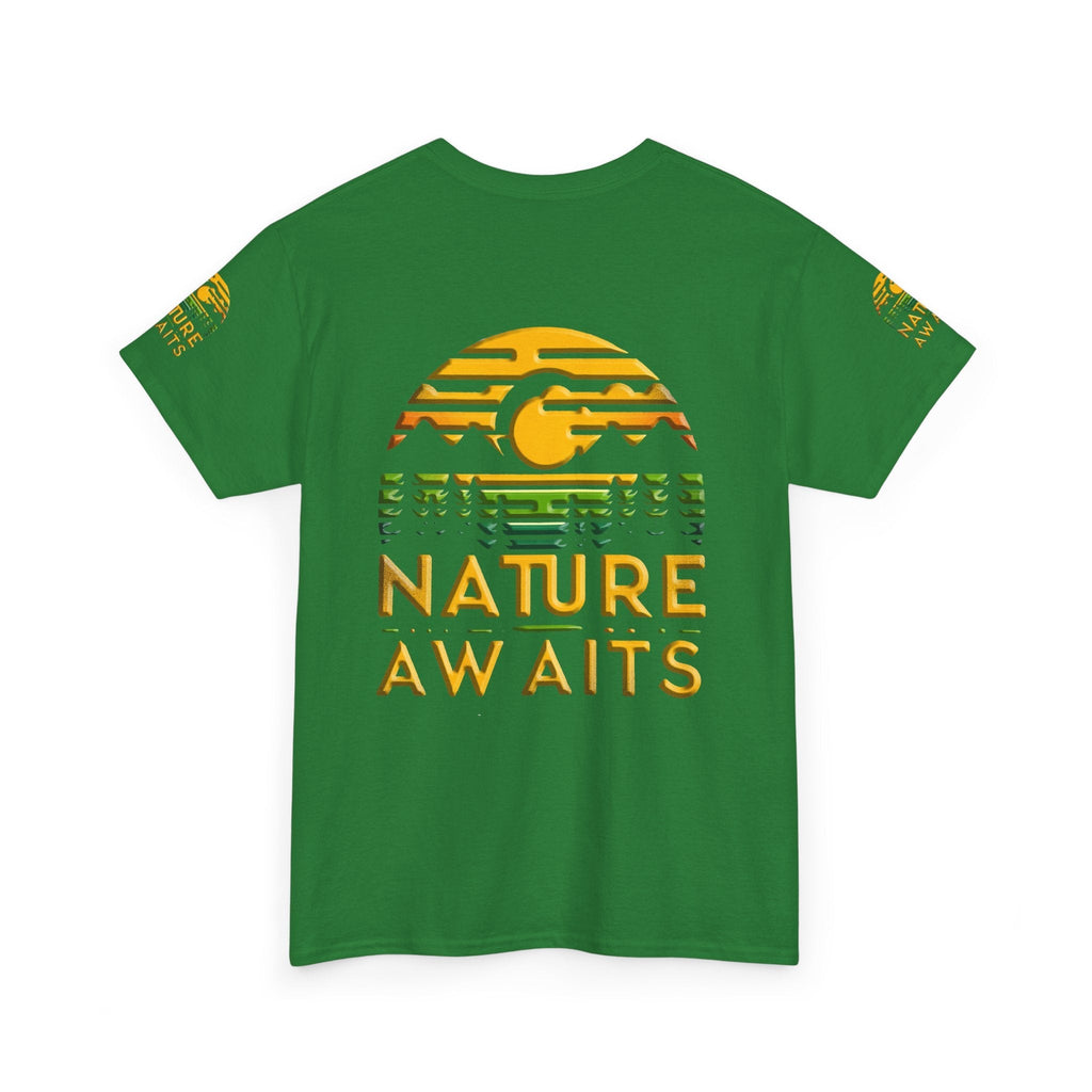 Unisex Heavy Cotton t-shirt nature Awaits t-shirt for Durability