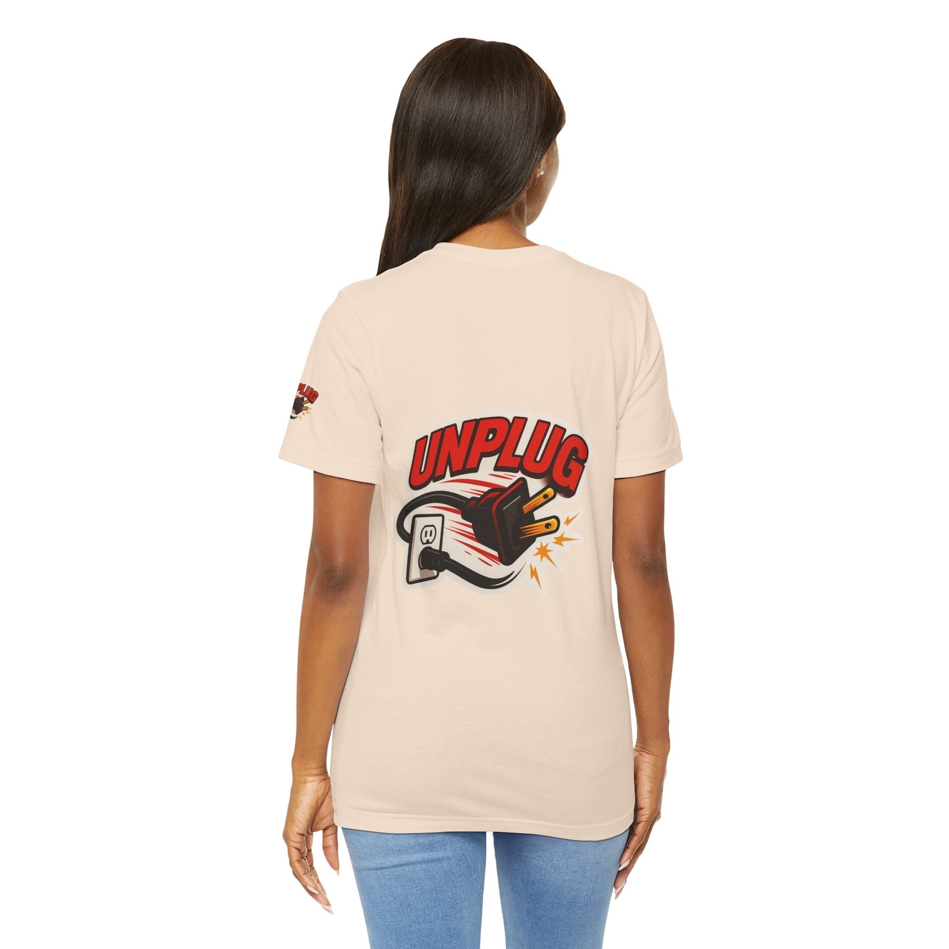 Unplugged Vibes T-shirt - Relax & Recharge Casual Graphic T-Shirt