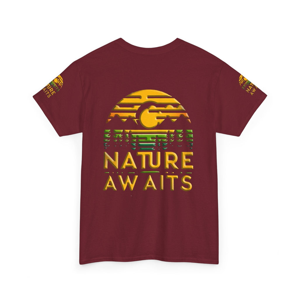 Unisex Heavy Cotton t-shirt nature Awaits t-shirt for Durability
