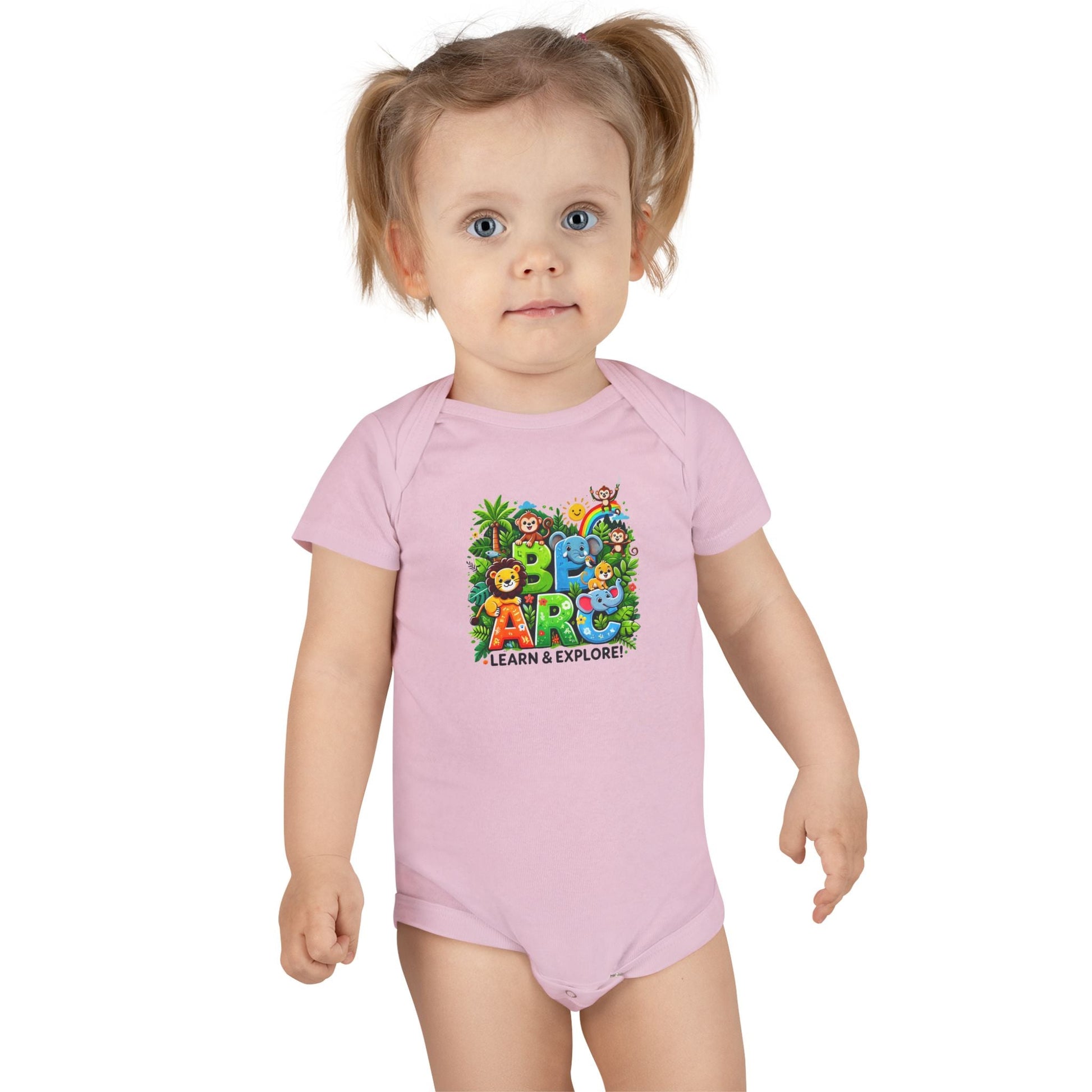 Baby Short Sleeve Onesie - Learn and Explore - Comfort for Little Ones