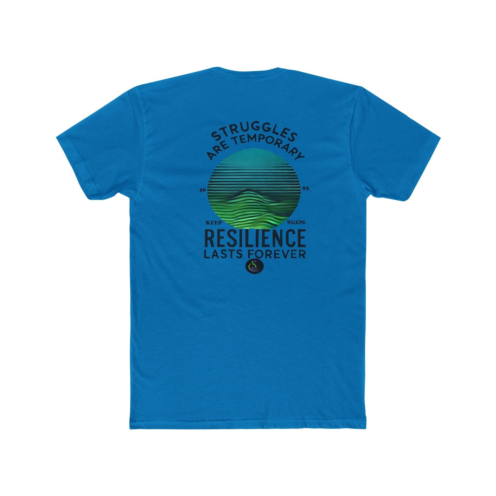 Unisex Cotton Crew T-Shirt - Struggles are temporary resilience Last