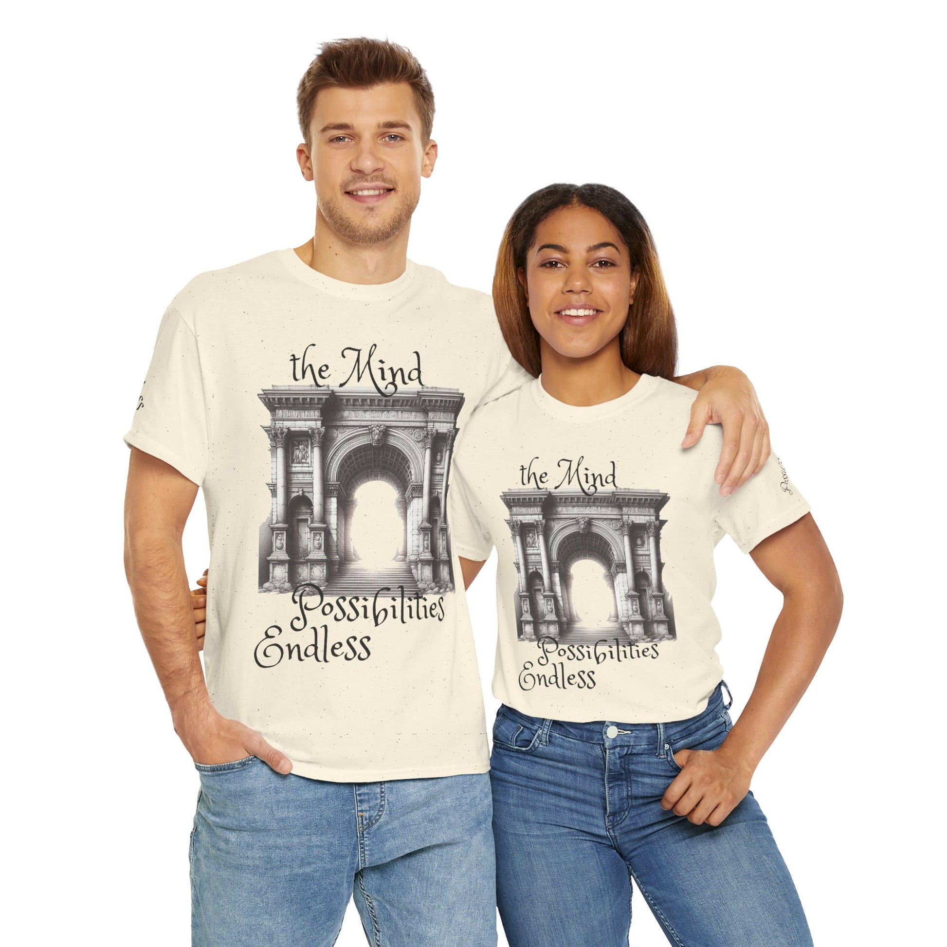 Unisex Heavy Cotton T-shirt - The Mind - Endless Possibilities Endless
