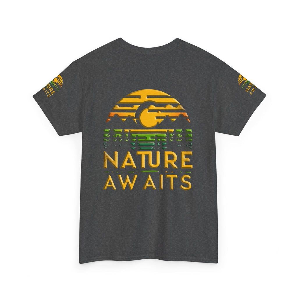 Unisex Heavy Cotton t-shirt nature Awaits t-shirt for Durability