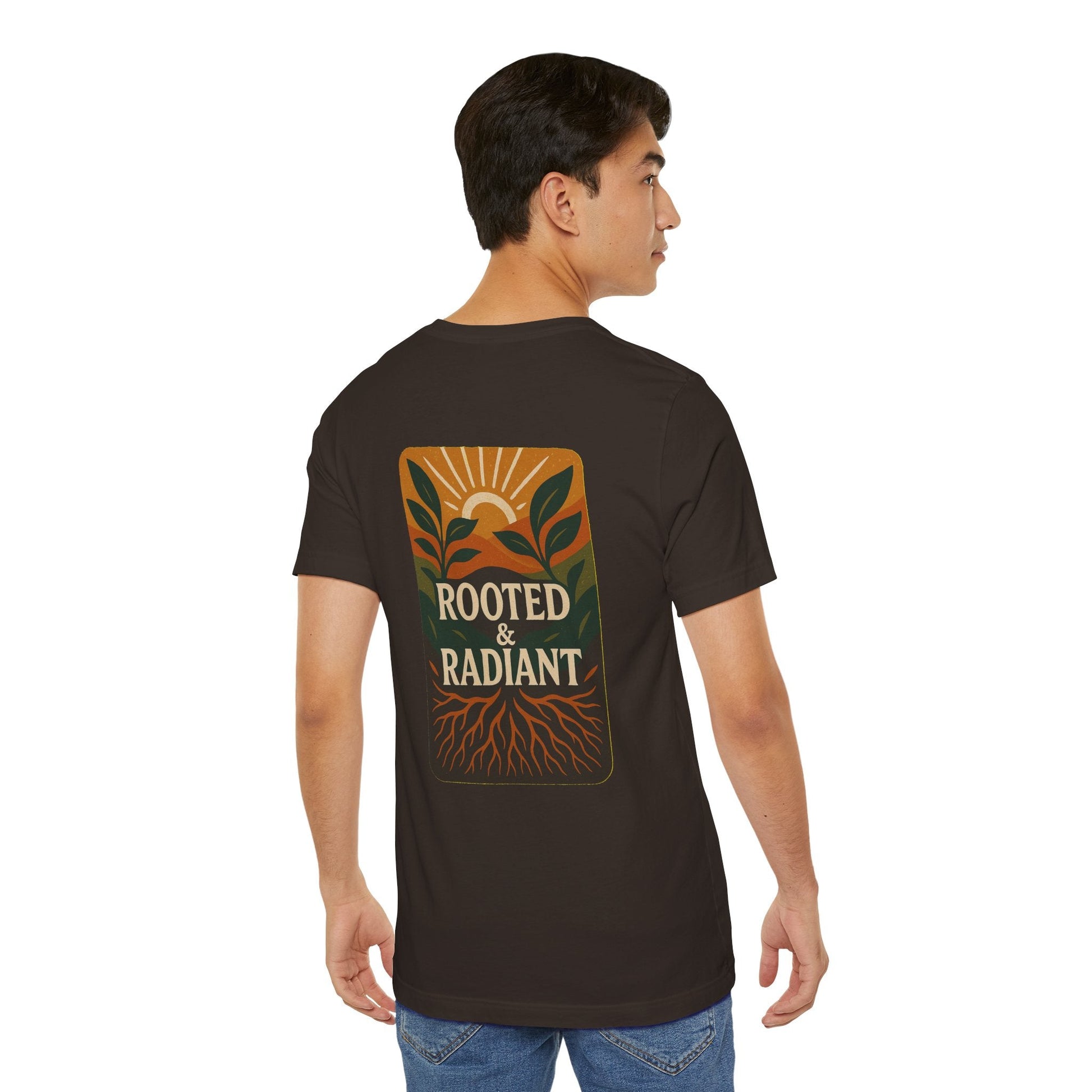 Rooted and Radiant T-shirt | Nature-Inspired Unisex Short Sleeve Tee